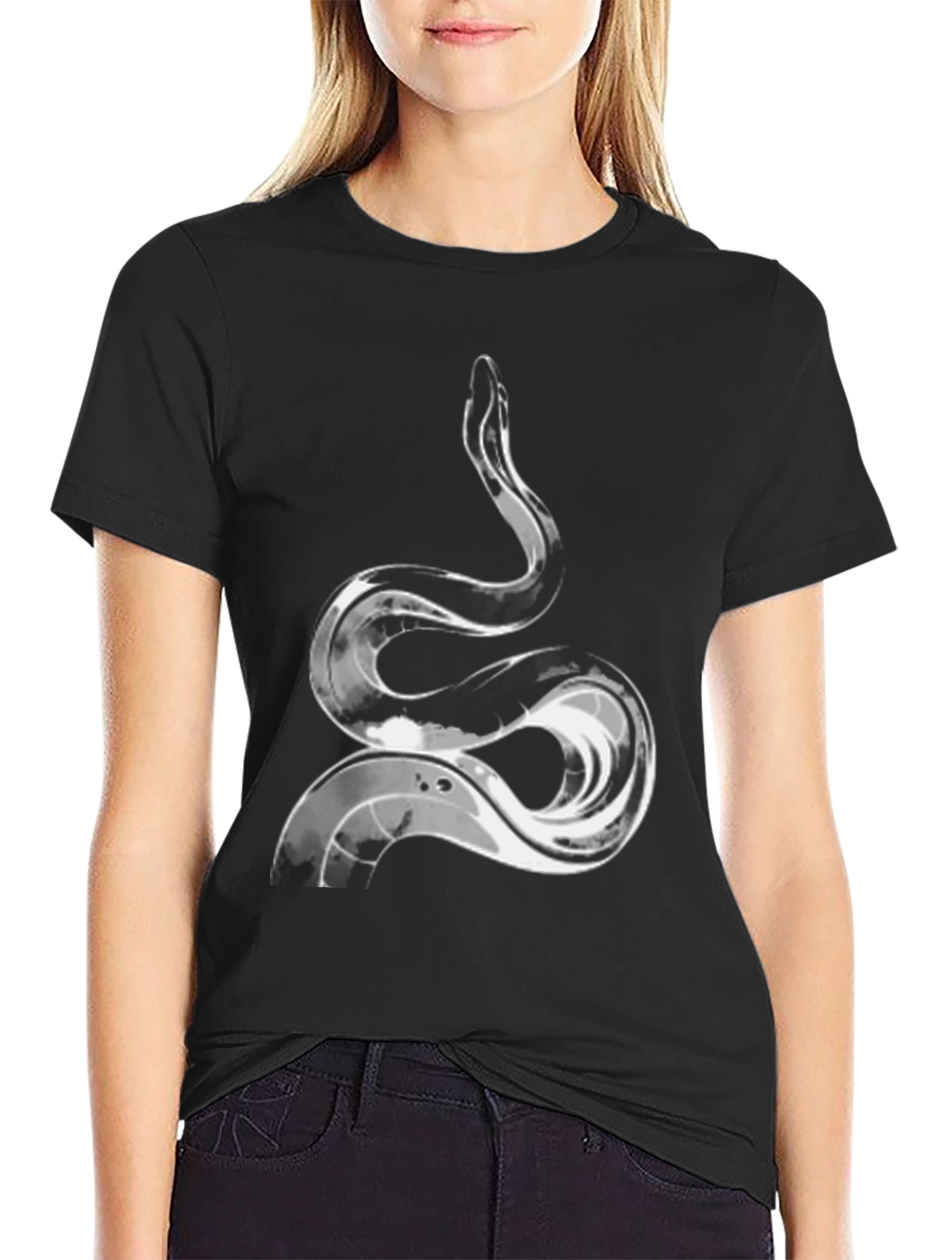 Snake Graphic Black T-Shirt