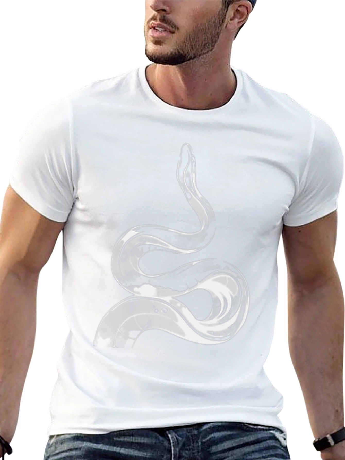 Snake Graphic Black T-Shirt