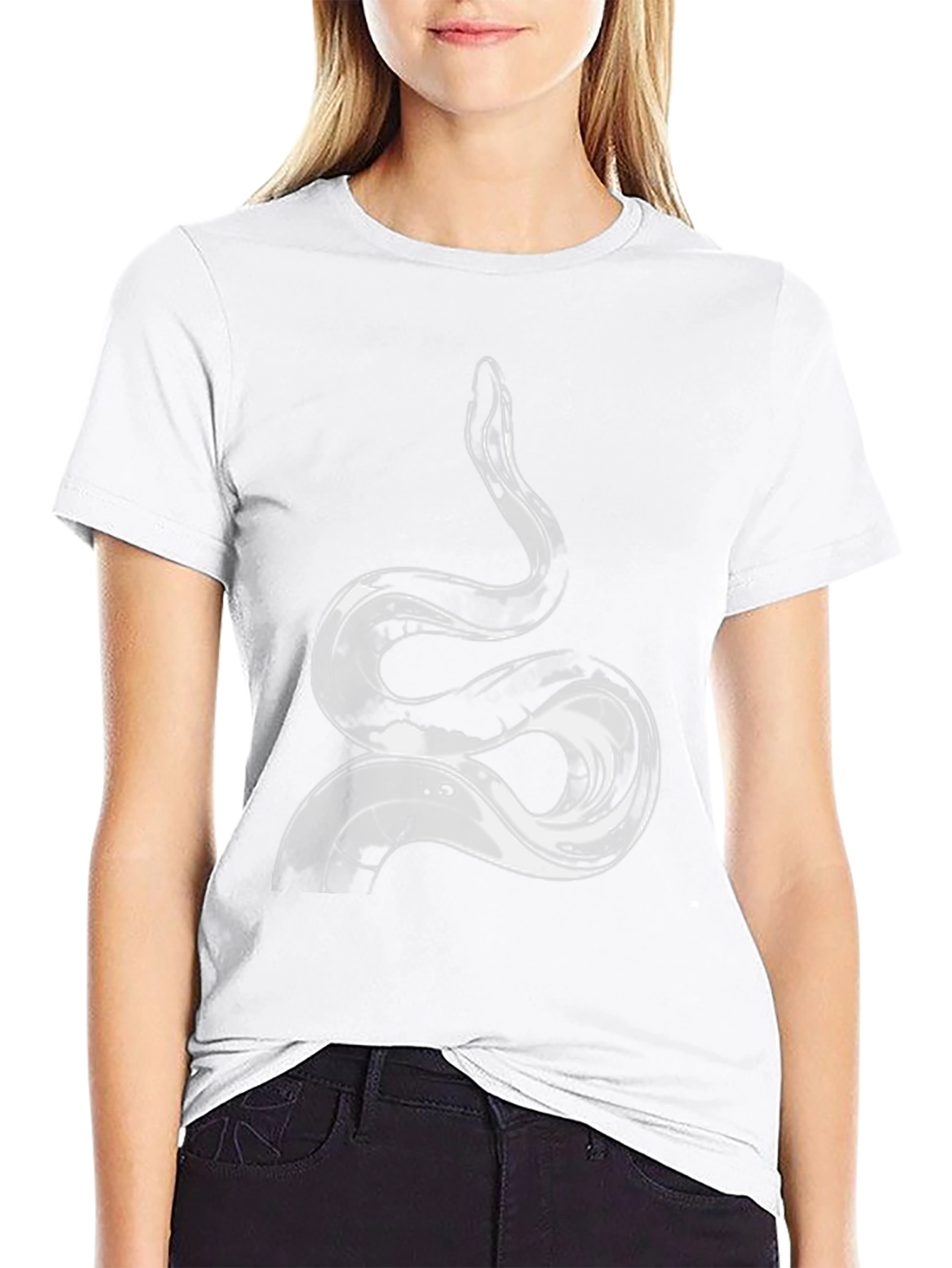 Snake Graphic Black T-Shirt