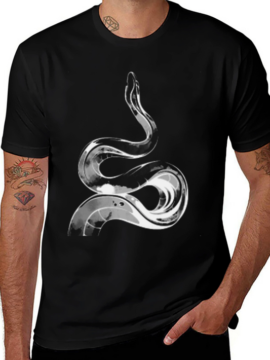 Snake Graphic Black T-Shirt