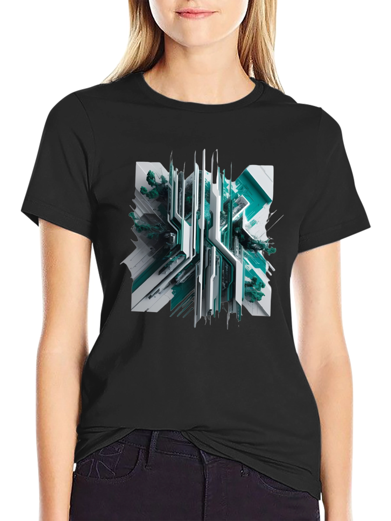 Tech-Inspired Graphic Tee