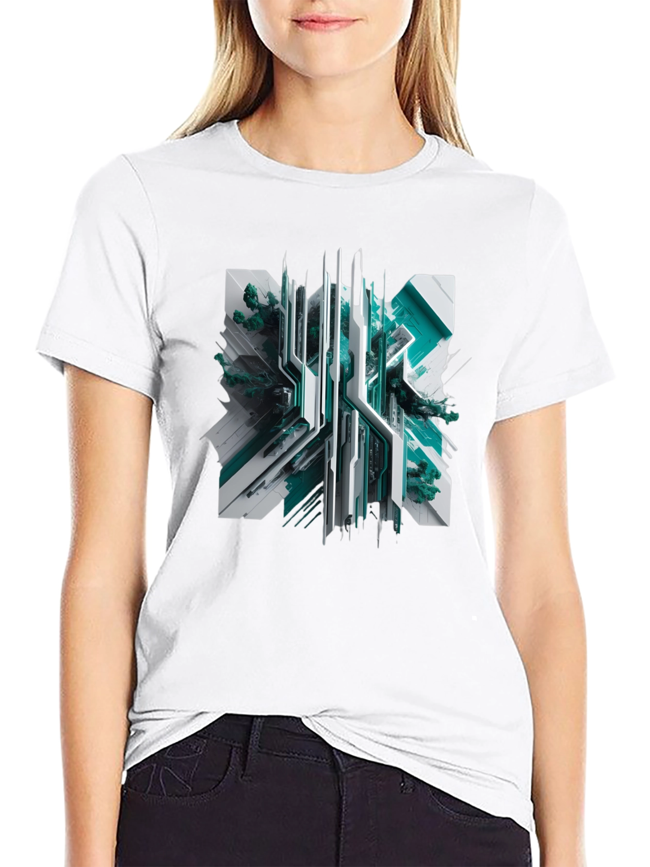 Tech-Inspired Graphic Tee