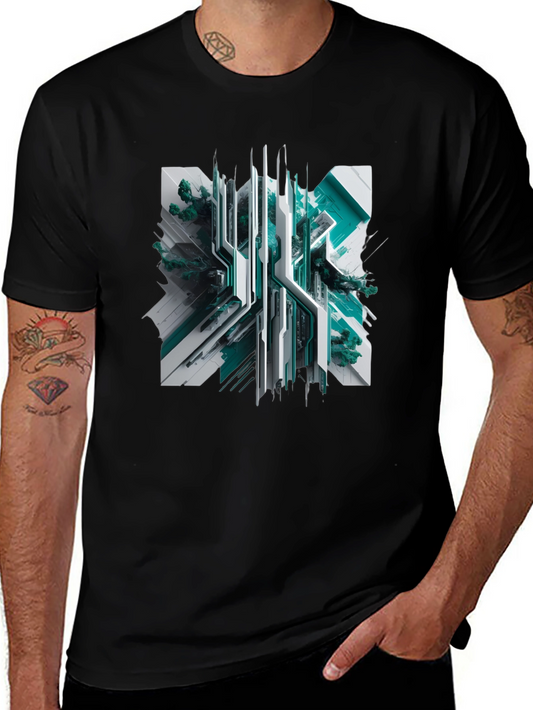Tech-Inspired Graphic Tee