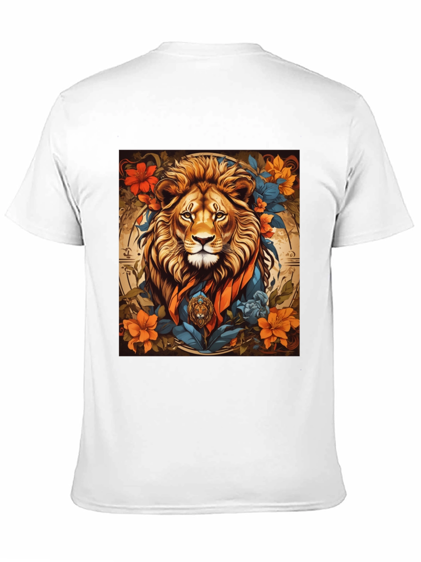 Lion Floral Graphic Tee