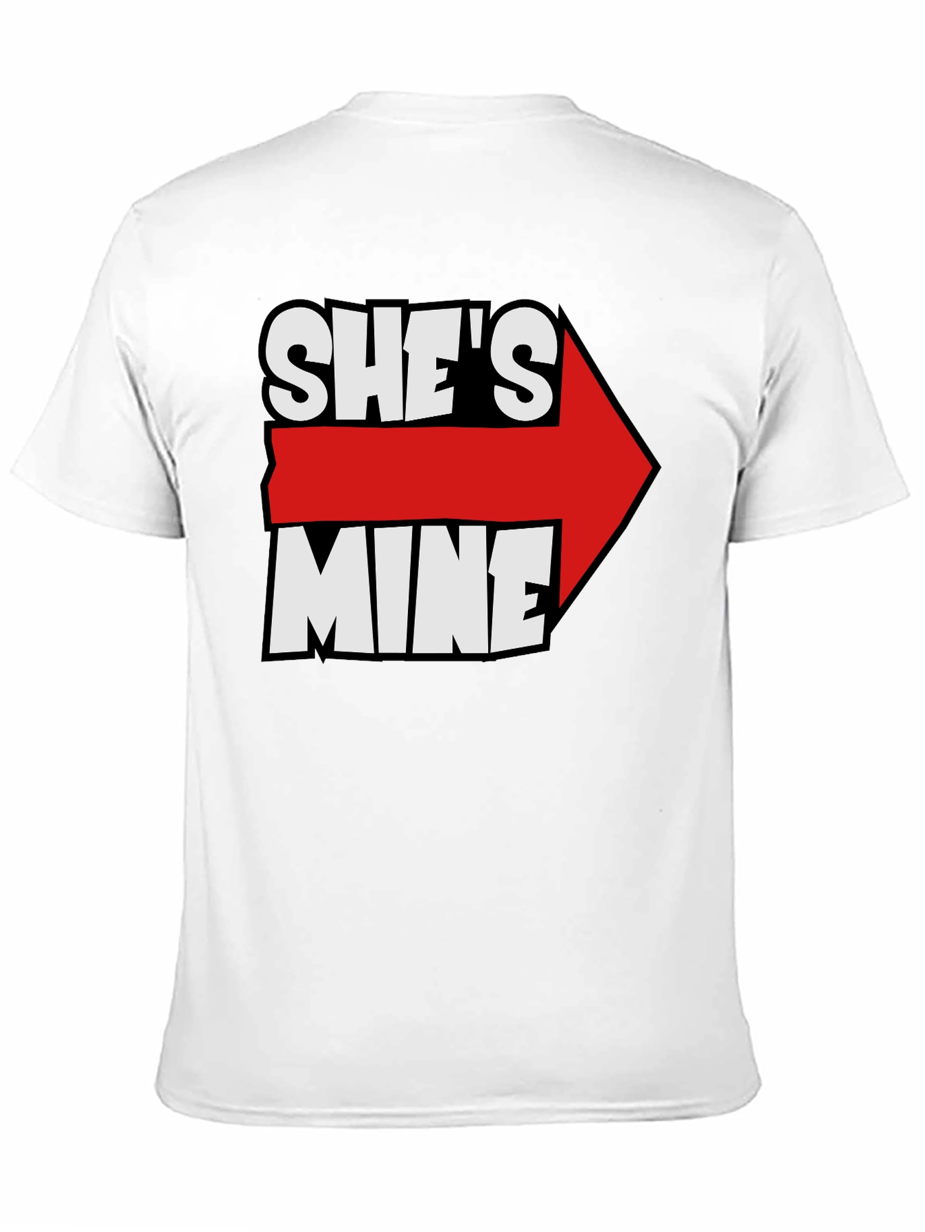 Shes Mine Arrow Novelty T-Shirt