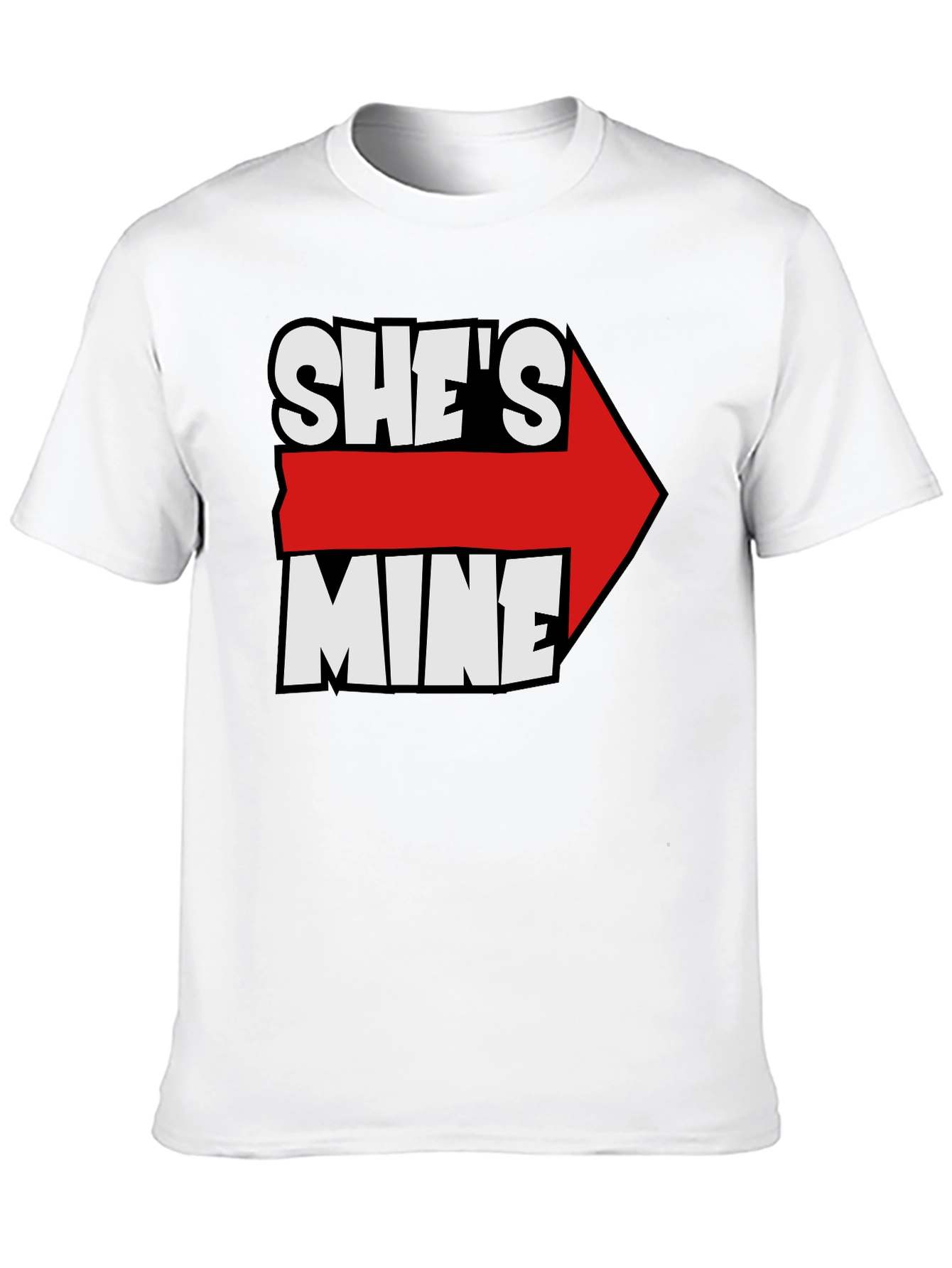 Shes Mine Arrow Novelty T-Shirt