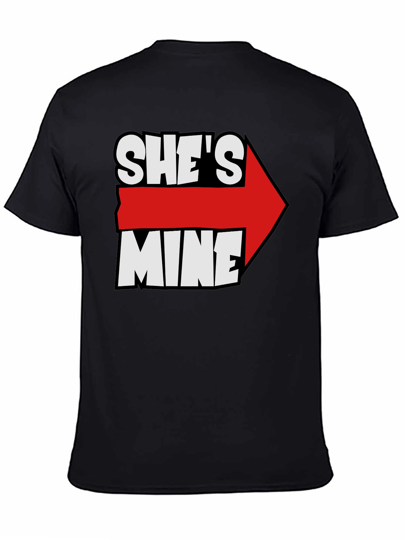 Shes Mine Arrow Novelty T-Shirt