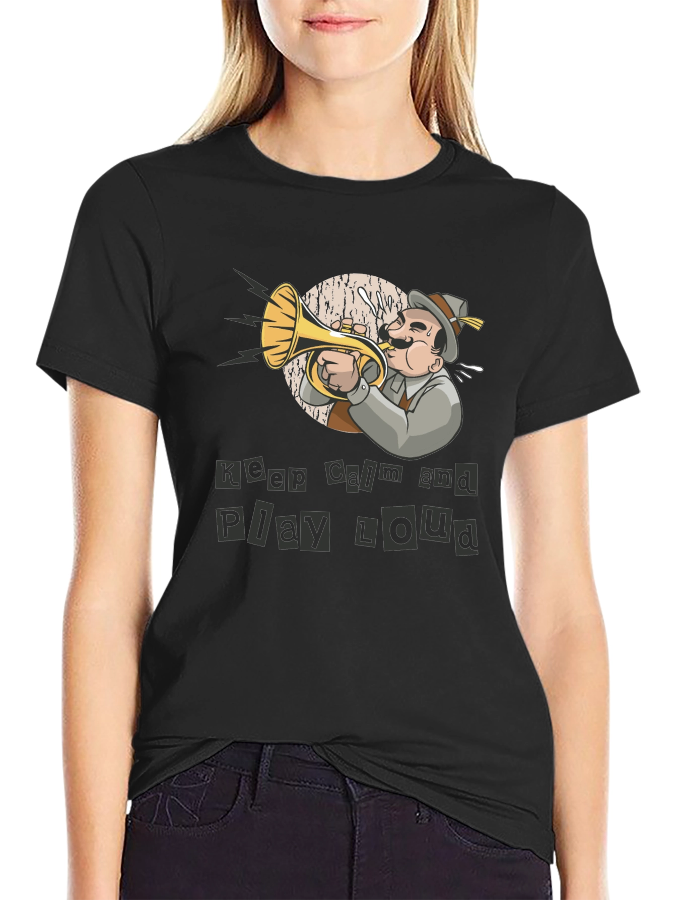 Keep Calm Play Loud Musician T-Shirt