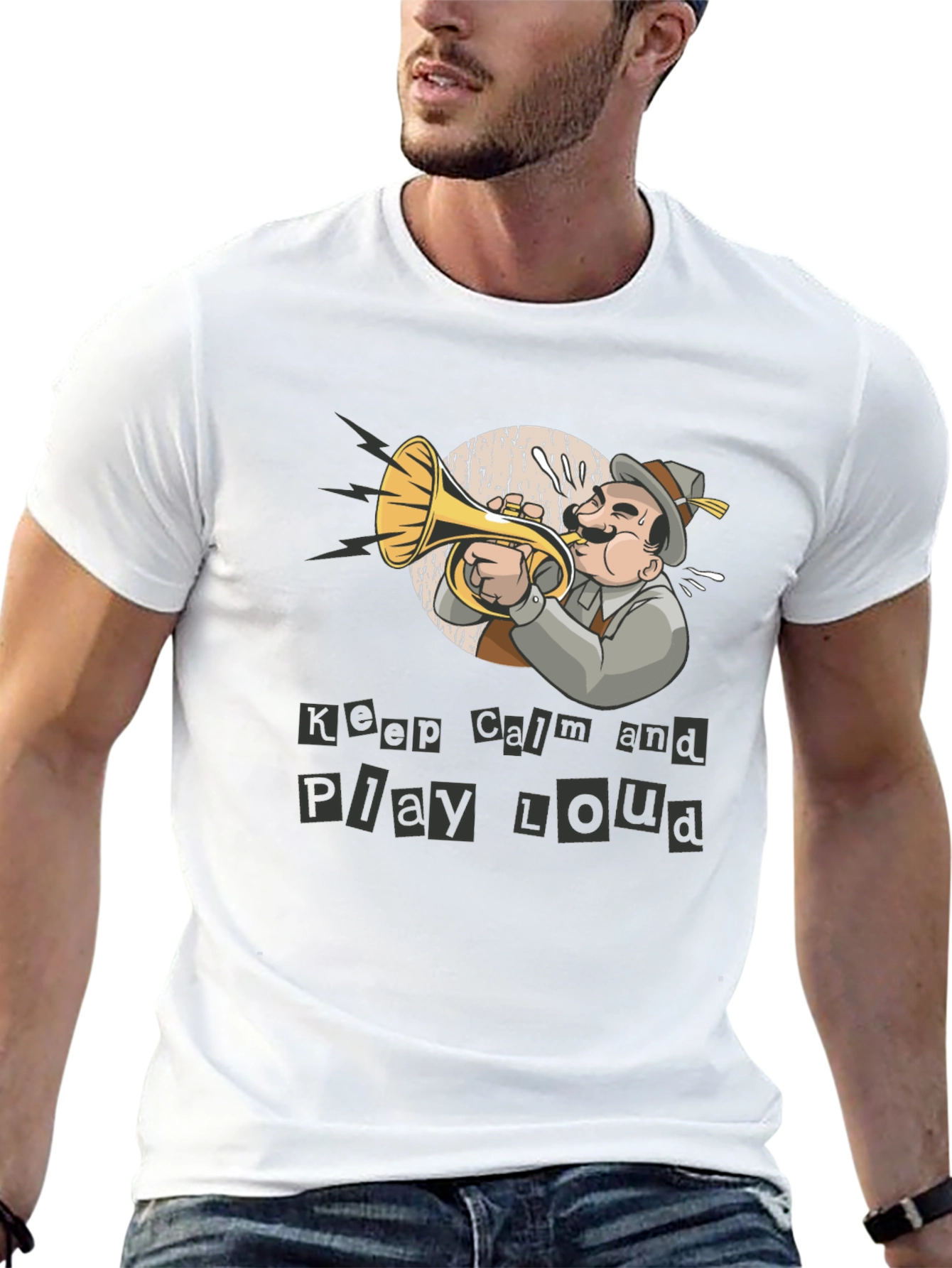 Keep Calm Play Loud Musician T-Shirt