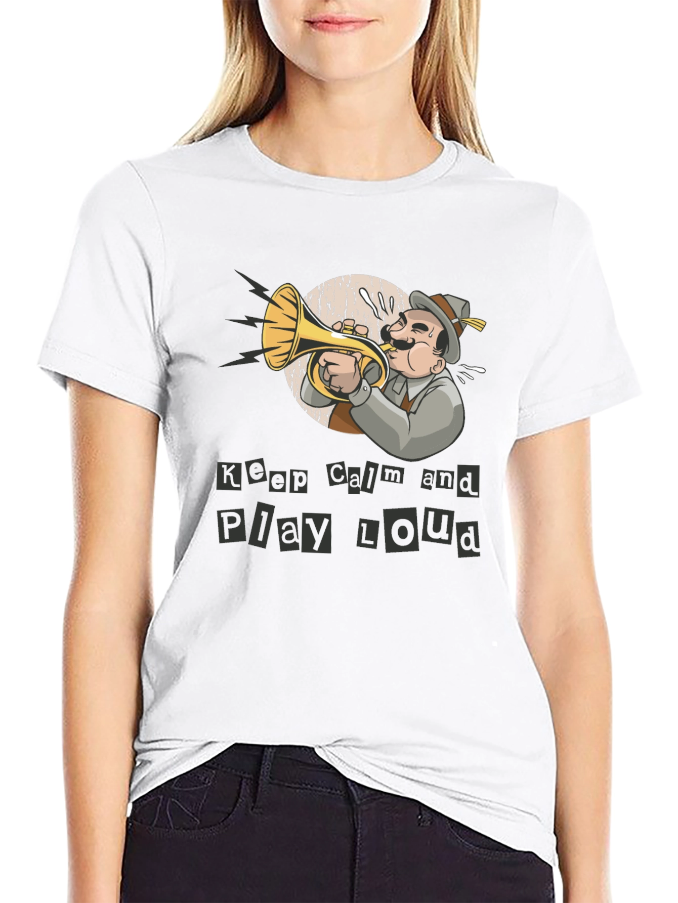 Keep Calm Play Loud Musician T-Shirt
