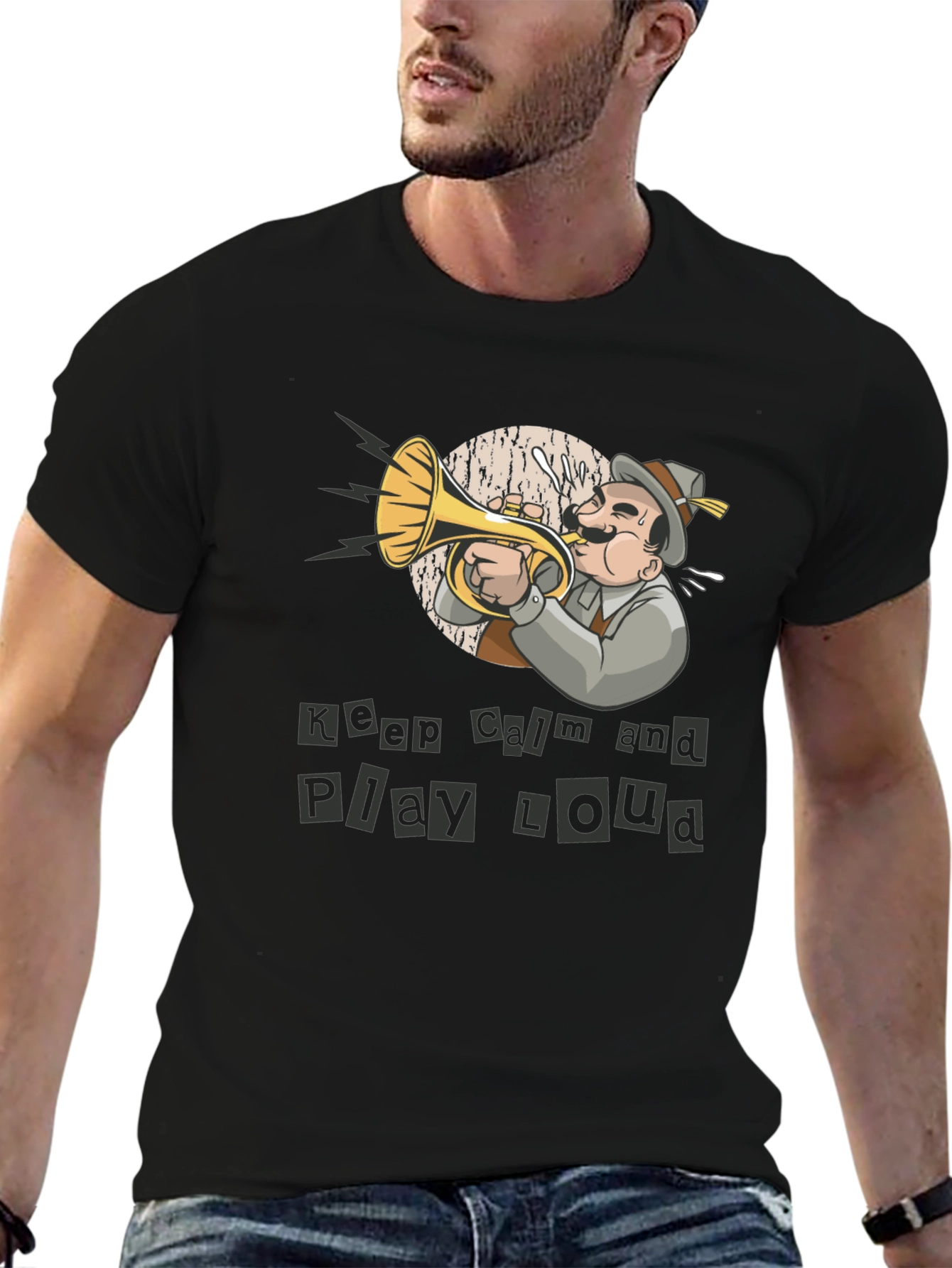 Keep Calm Play Loud Musician T-Shirt