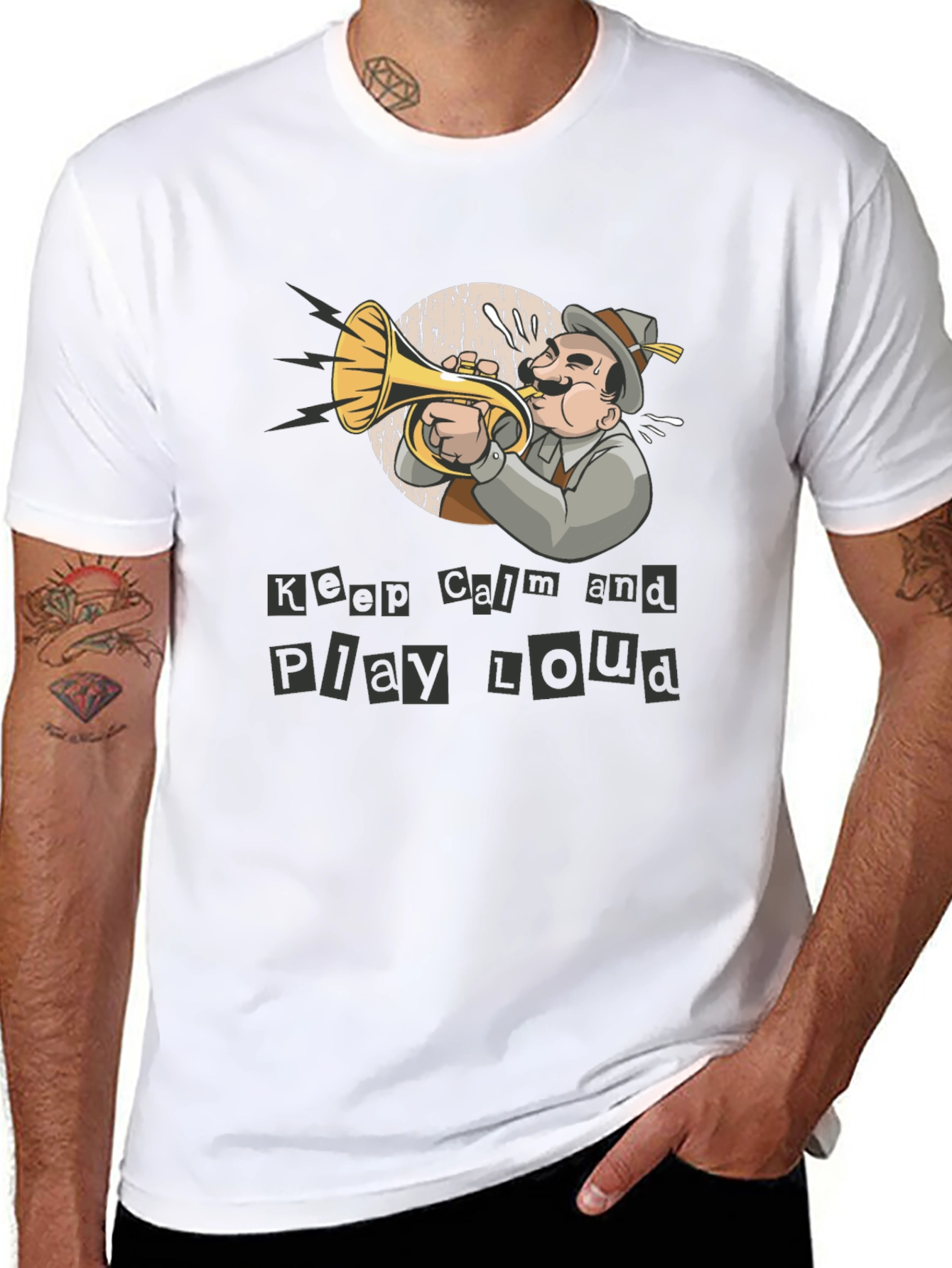 Keep Calm Play Loud Musician T-Shirt