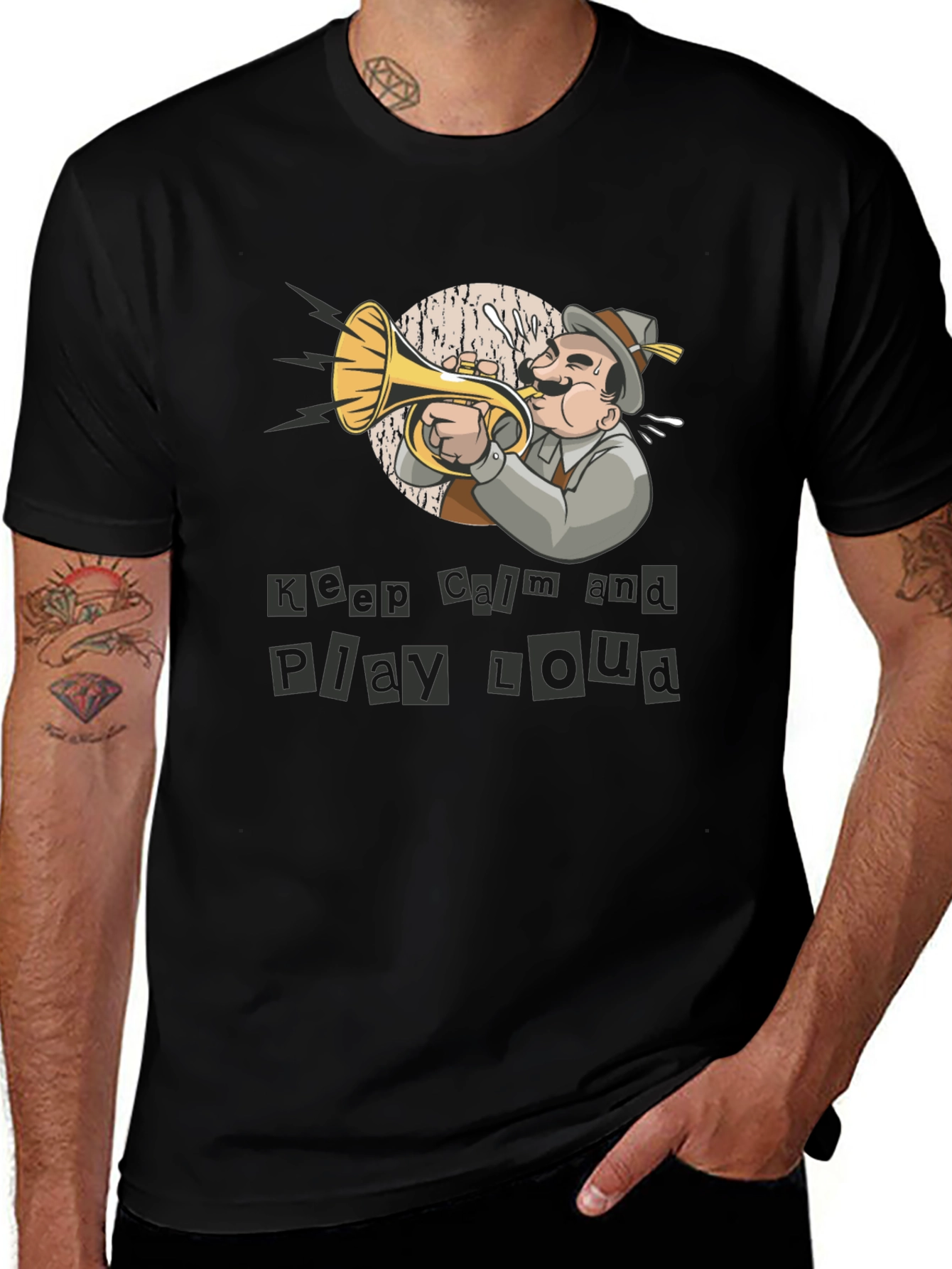 Keep Calm Play Loud Musician T-Shirt