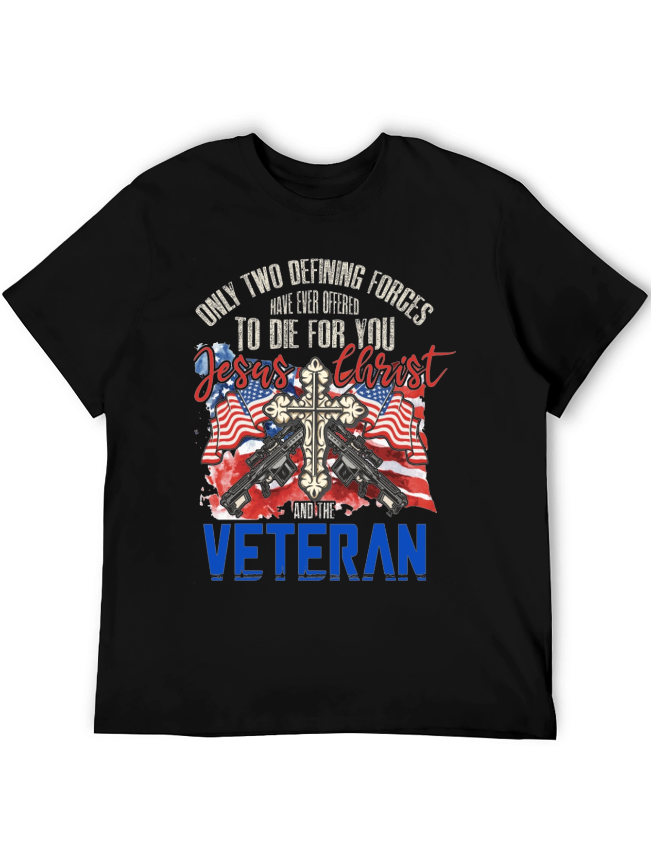 Patriotic Veteran Graphic T-Shirt