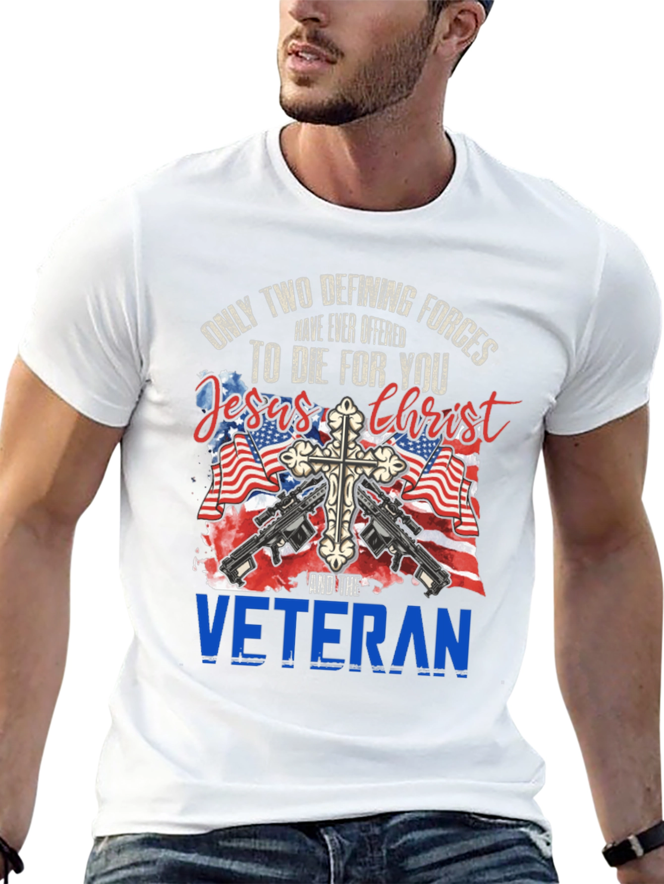 Patriotic Veteran Graphic T-Shirt