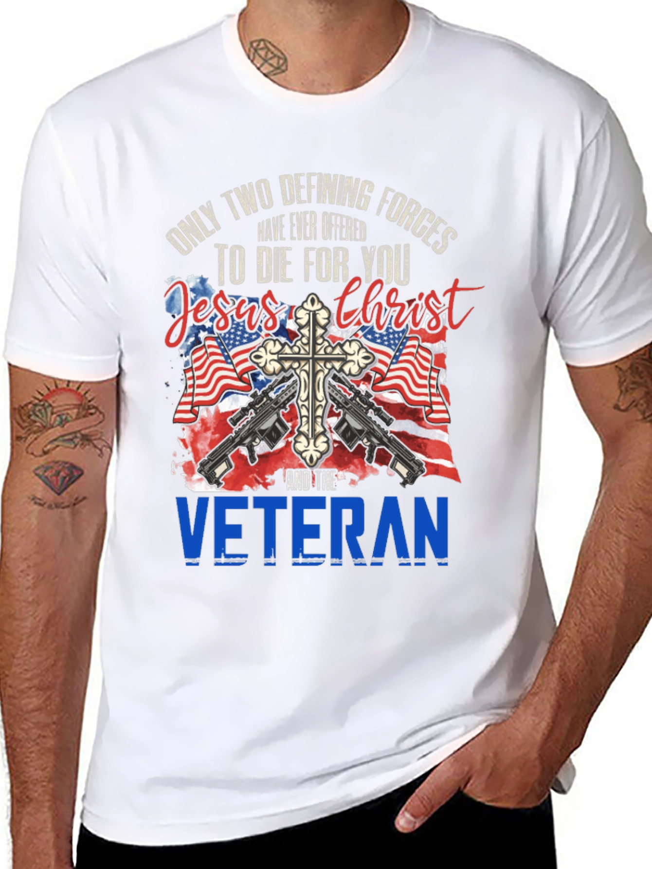 Patriotic Veteran Graphic T-Shirt