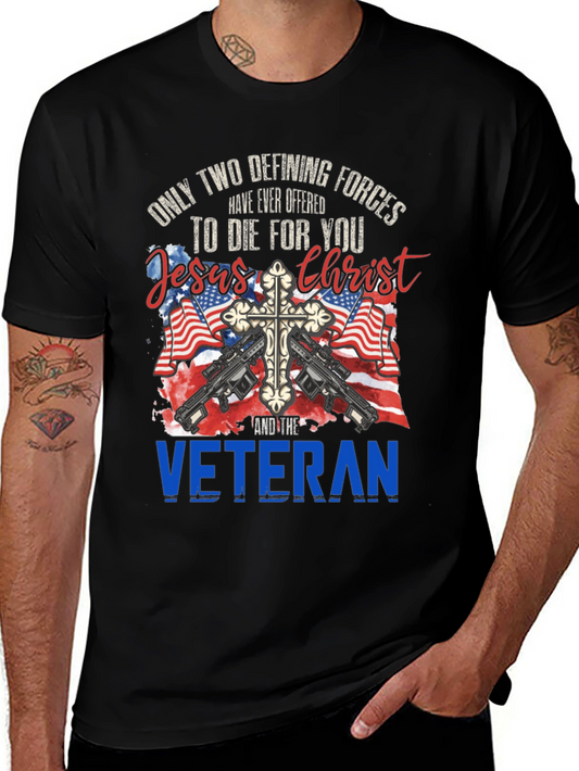 Patriotic Veteran Graphic T-Shirt