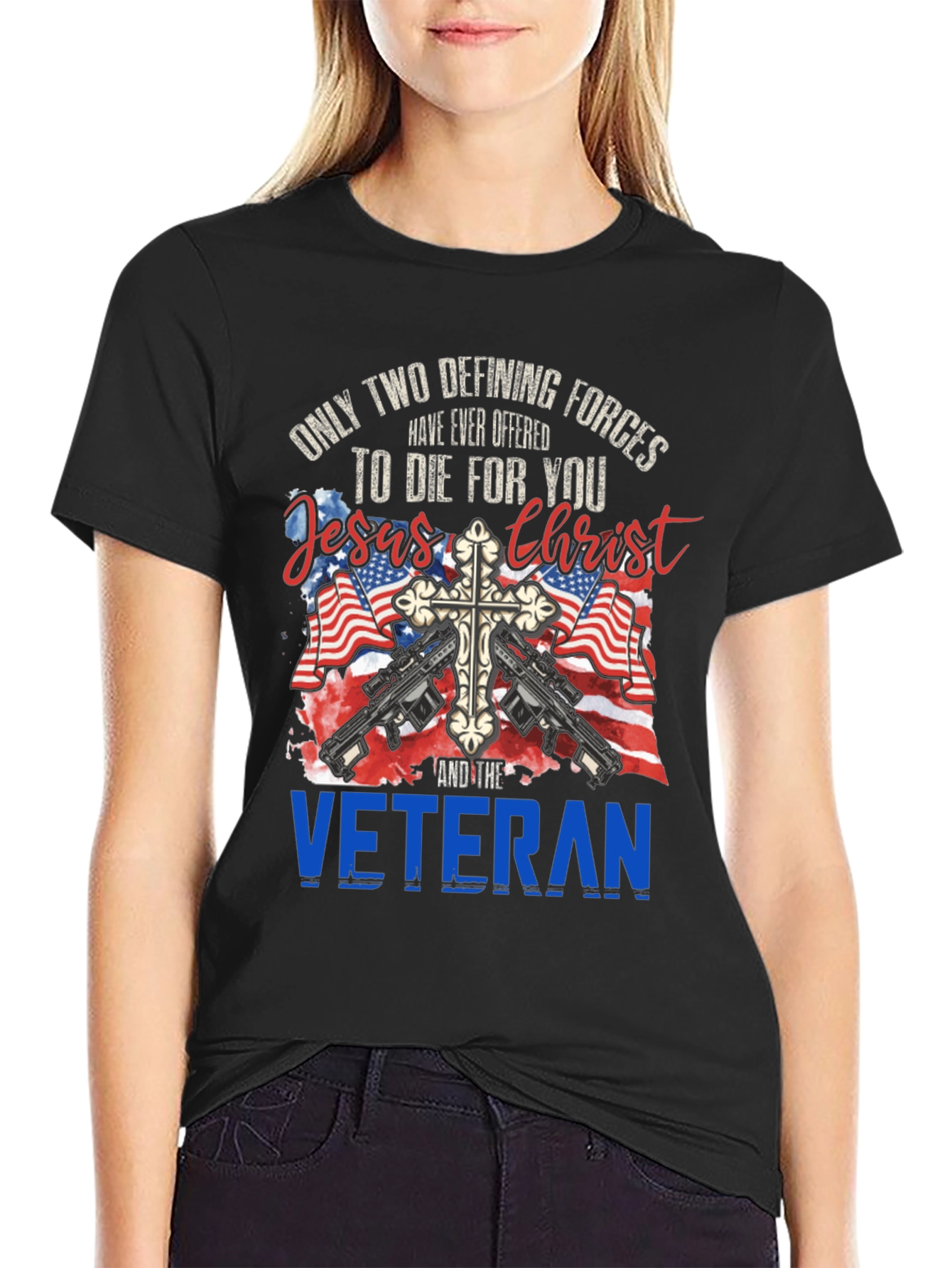 Patriotic Veteran Graphic T-Shirt