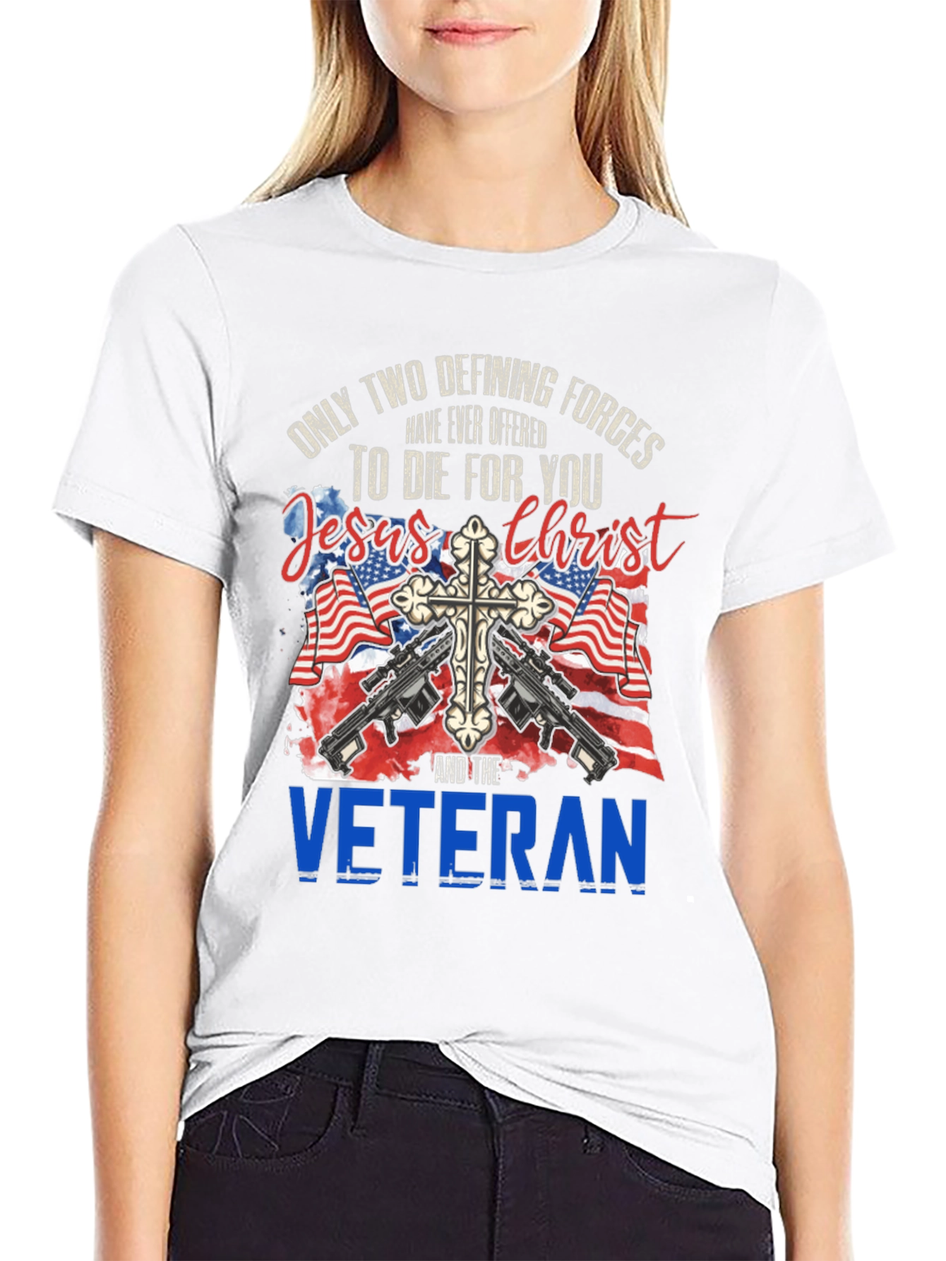Patriotic Veteran Graphic T-Shirt
