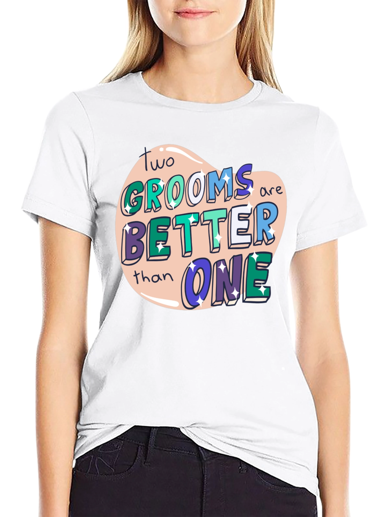 Two Grooms Better Than One Tee