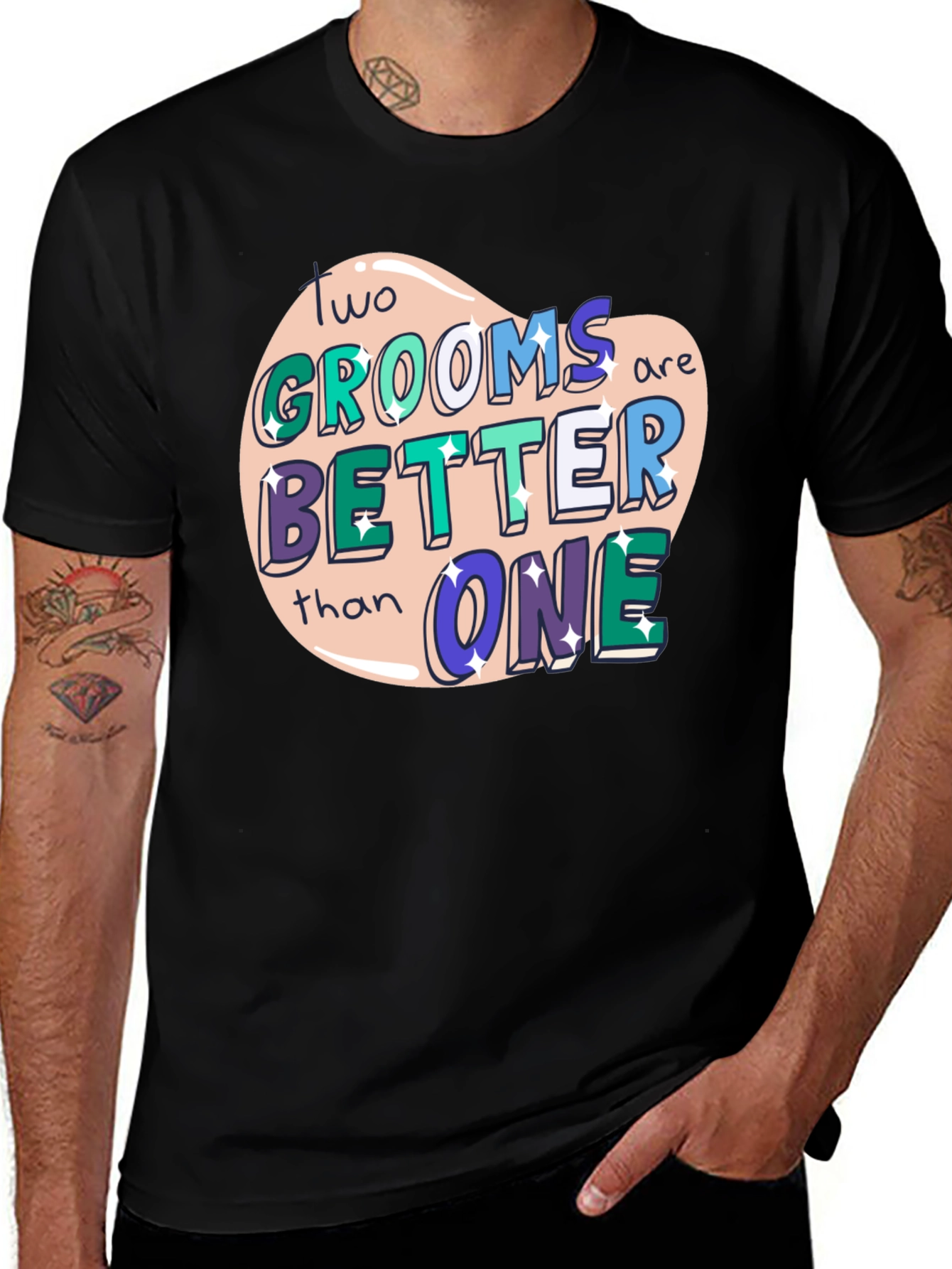 Two Grooms Better Than One Tee
