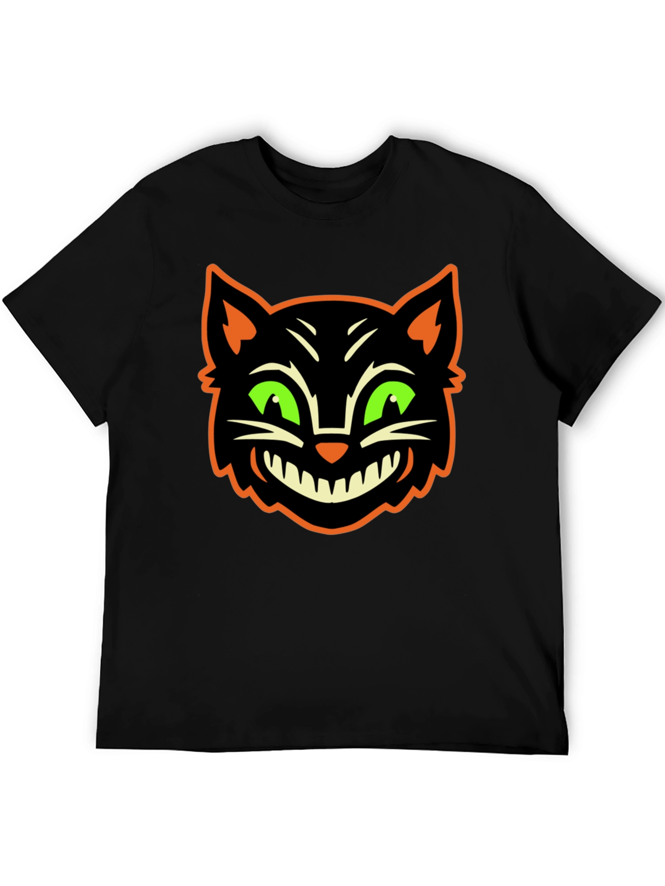 Halloween Cat Graphic T-Shirt