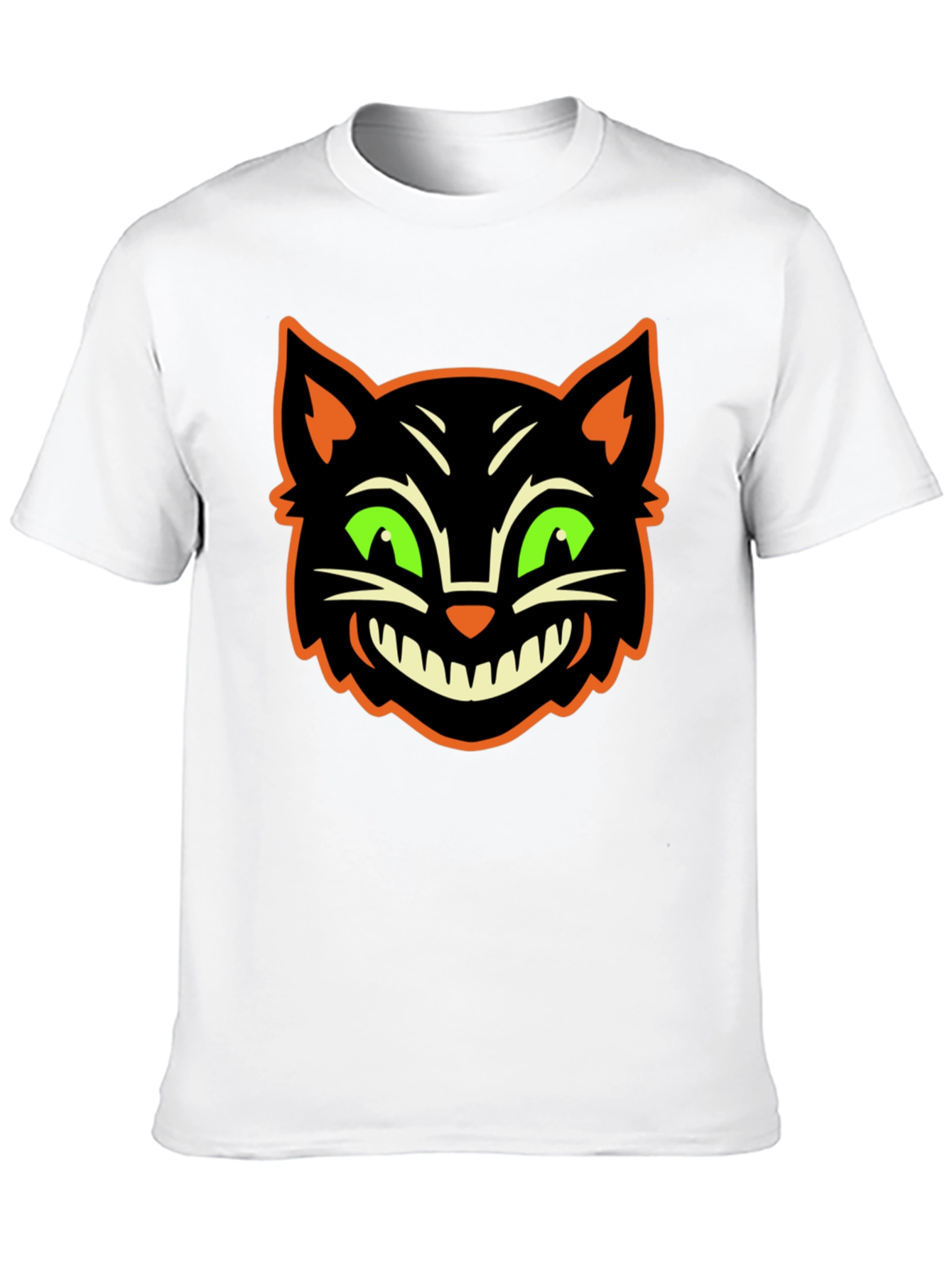 Halloween Cat Graphic T-Shirt