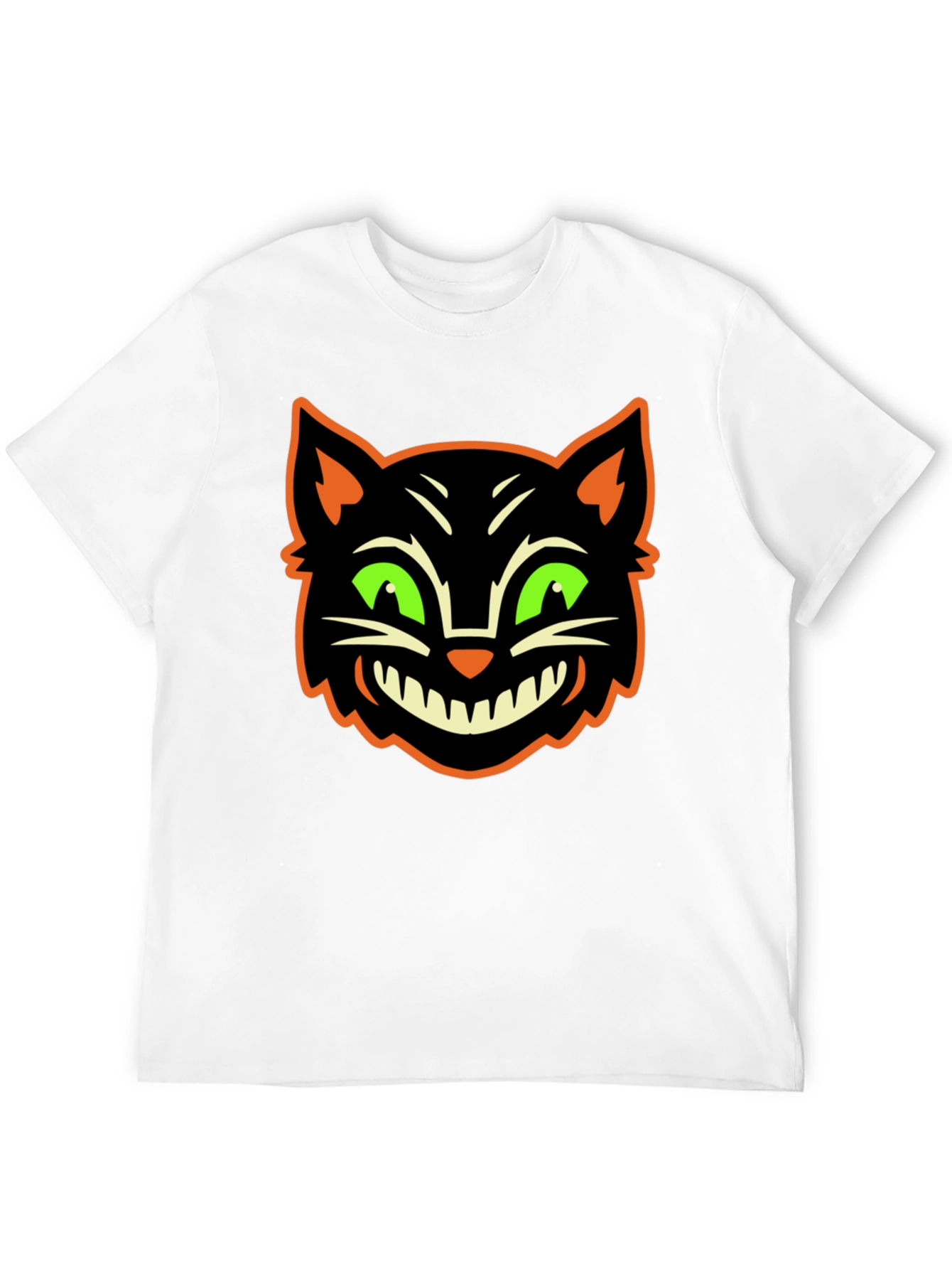 Halloween Cat Graphic T-Shirt