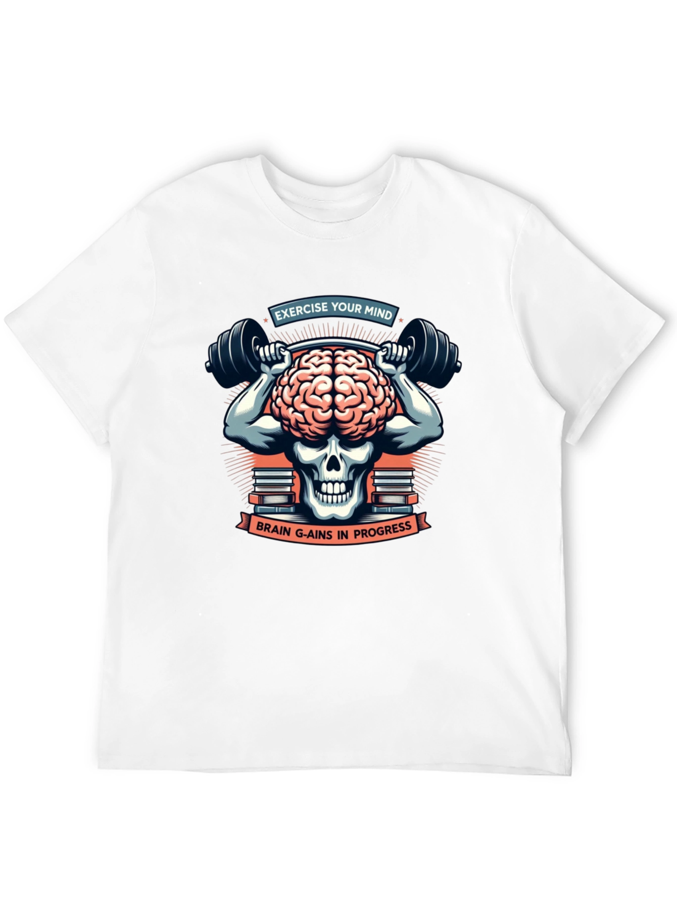 Brain Gains T-Shirt - Exercise Your Mind