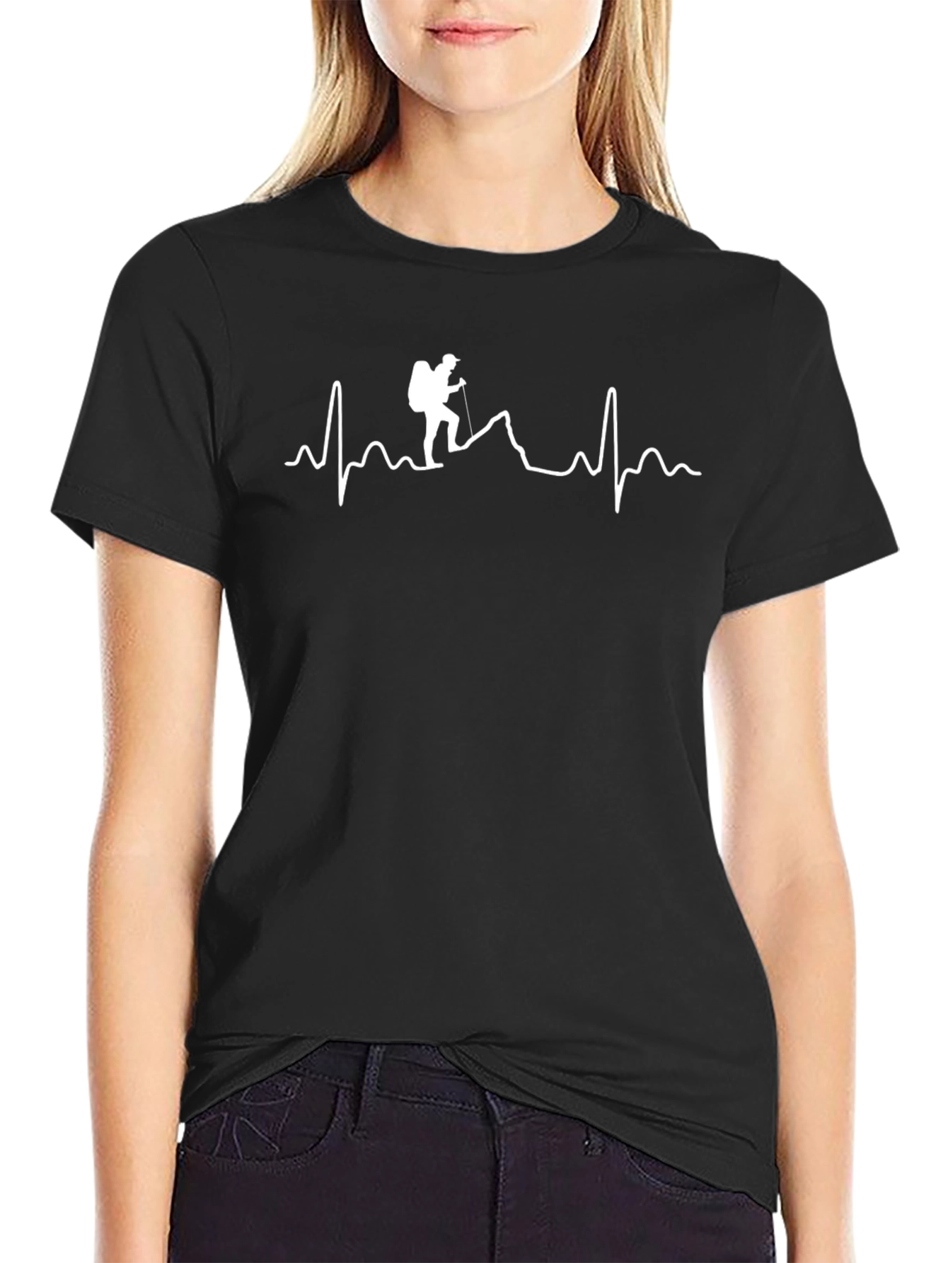 Heartbeat Hiker Tee - Mountain Adventure T-Shirt