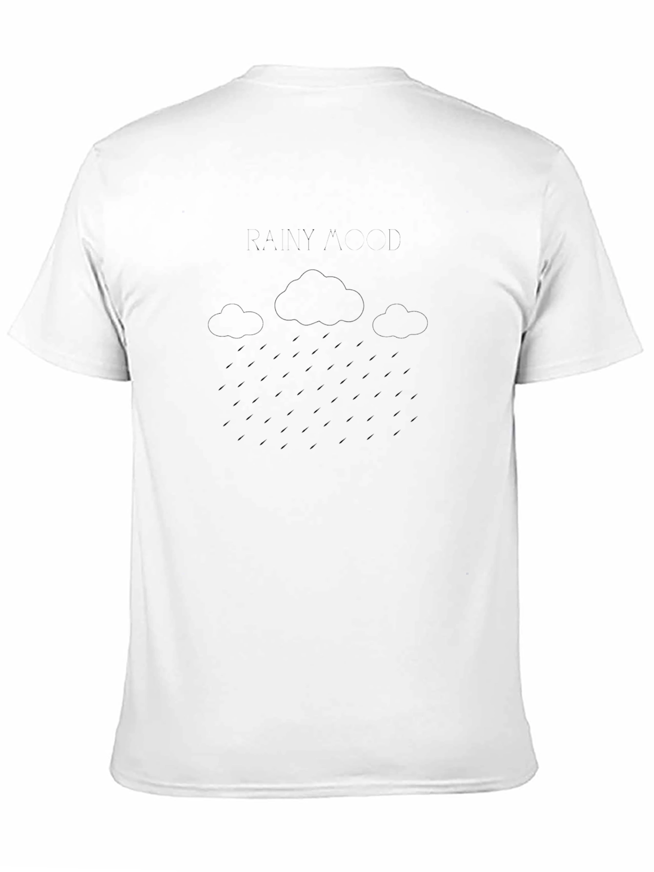Rainy Mood Black T-Shirt