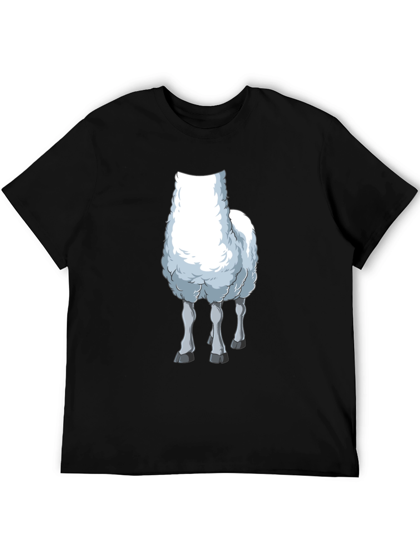 Llama Graphic Tee - Mens Black T-Shirt