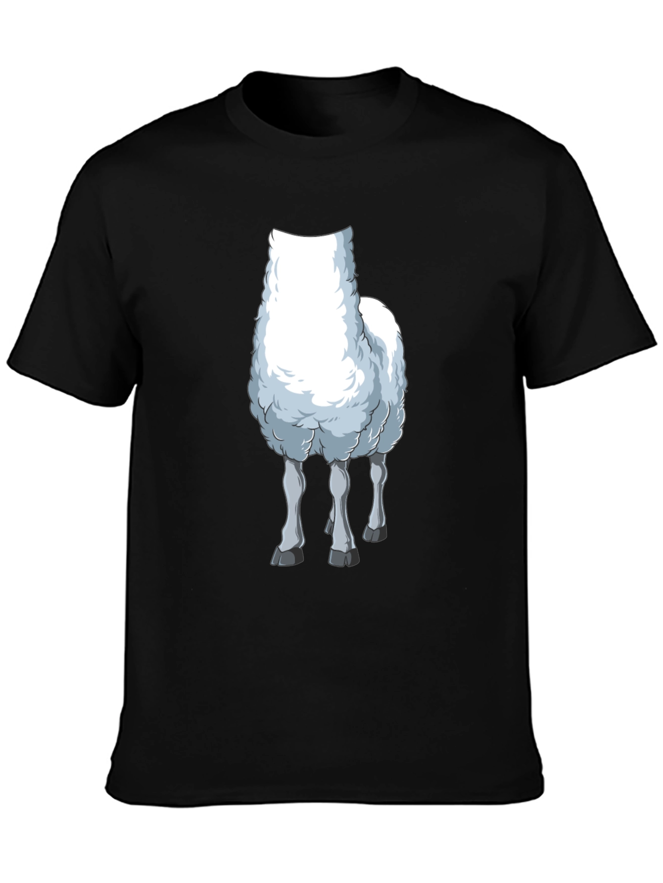 Llama Graphic Tee - Mens Black T-Shirt