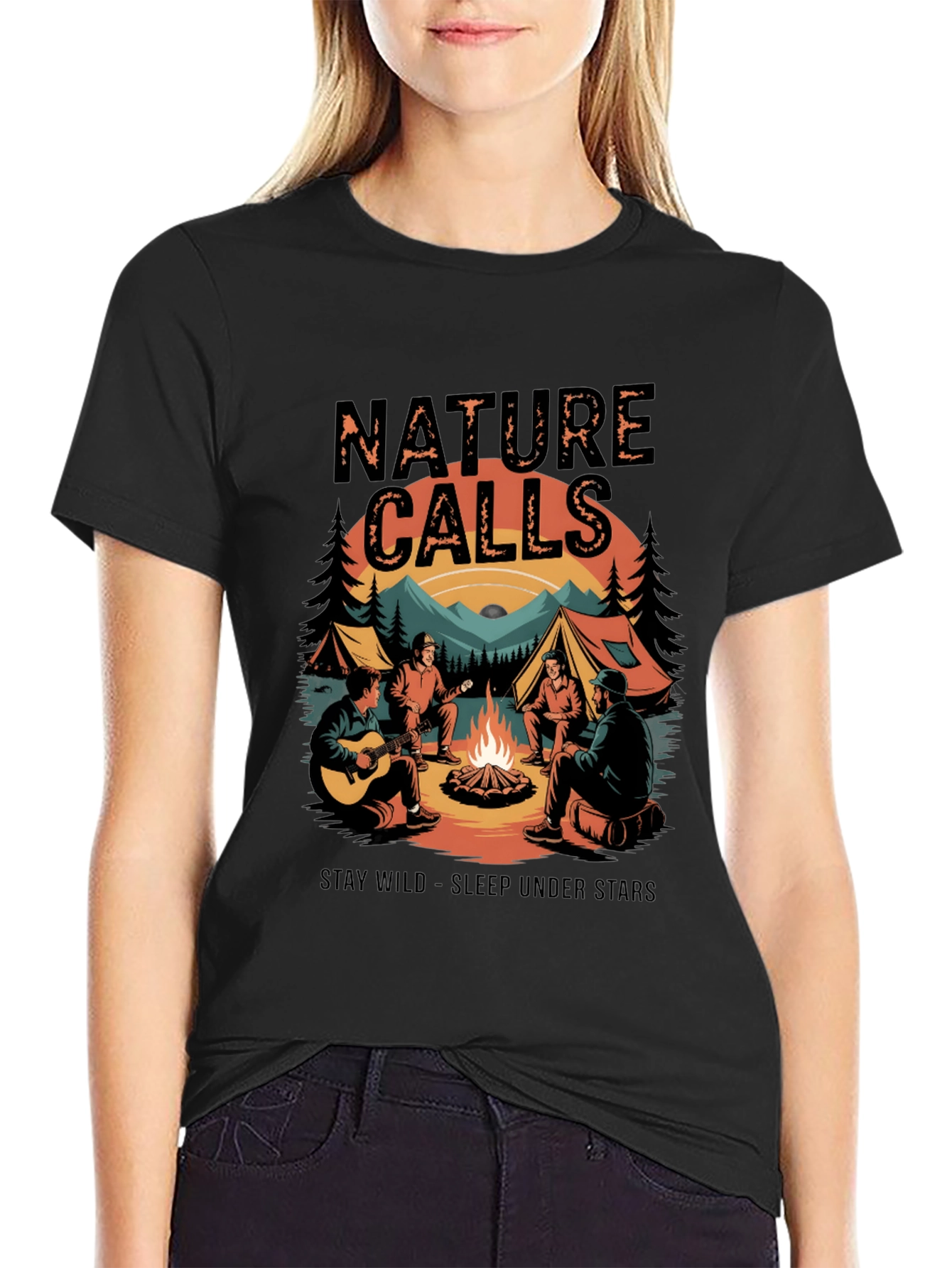 Nature Calls Camping Graphic Tee