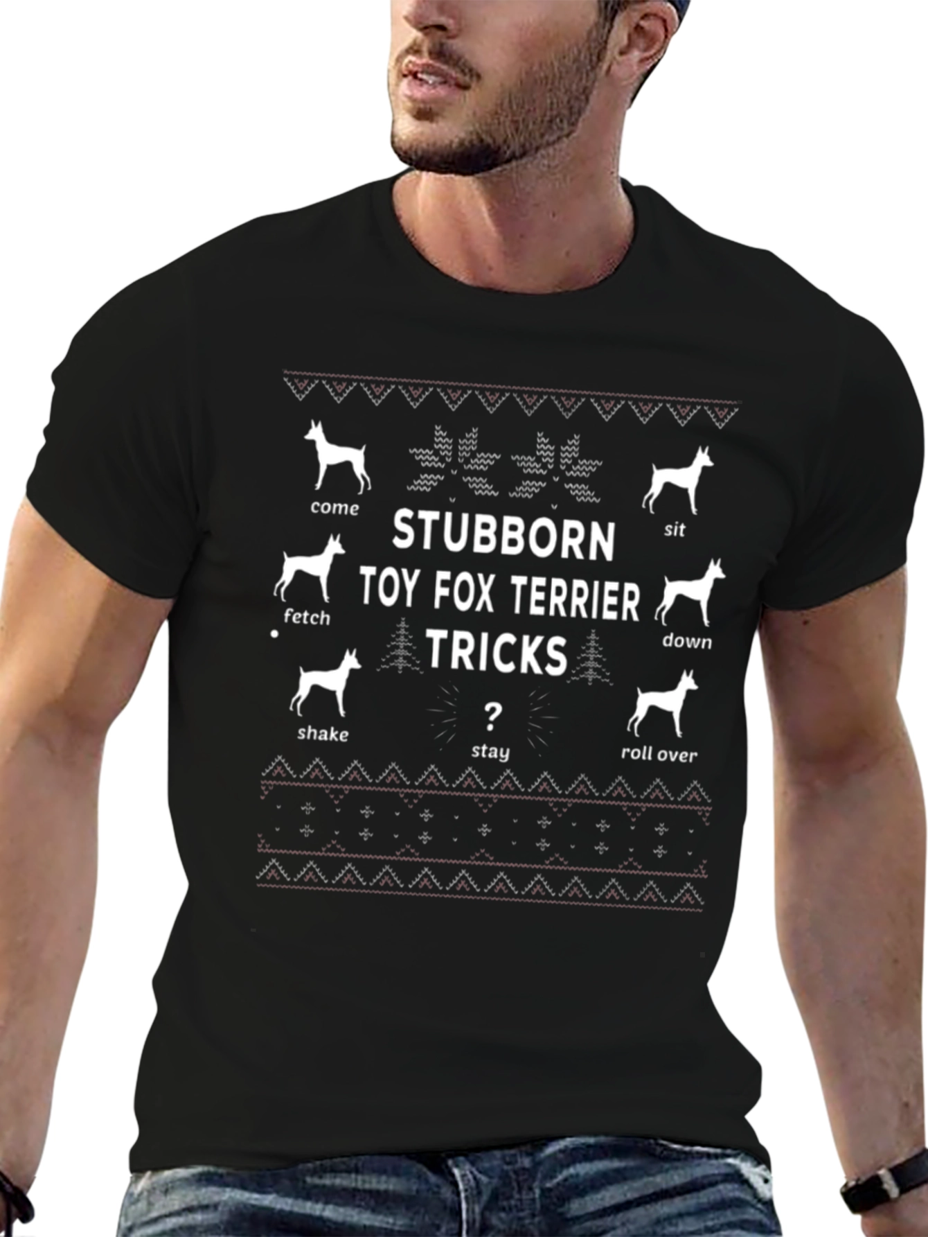 Stubborn Toy Fox Terrier Tricks Graphic T-Shirt