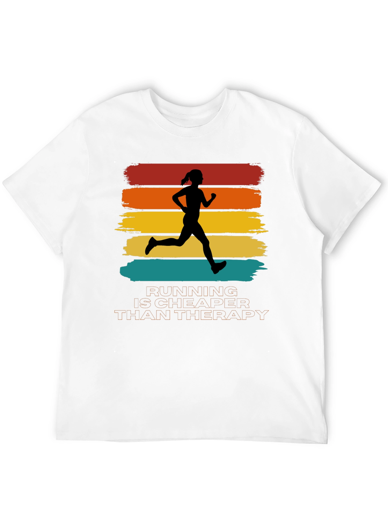 Running is Cheaper Than Therapy Graphic Tee