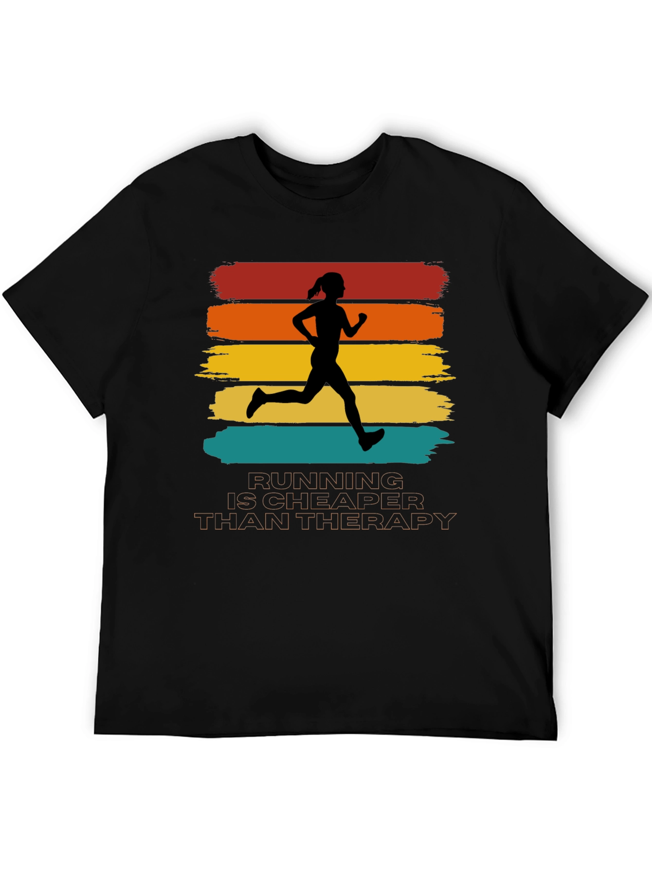 Running is Cheaper Than Therapy Graphic Tee