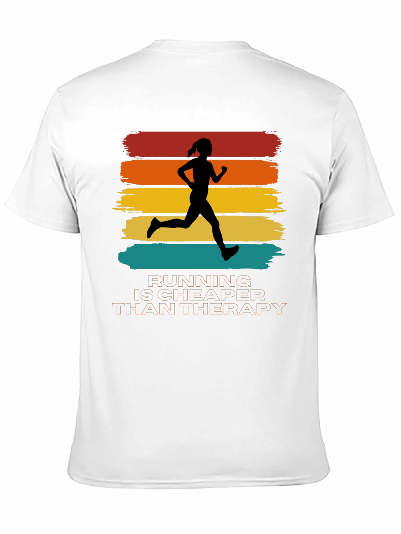 Running is Cheaper Than Therapy Graphic Tee