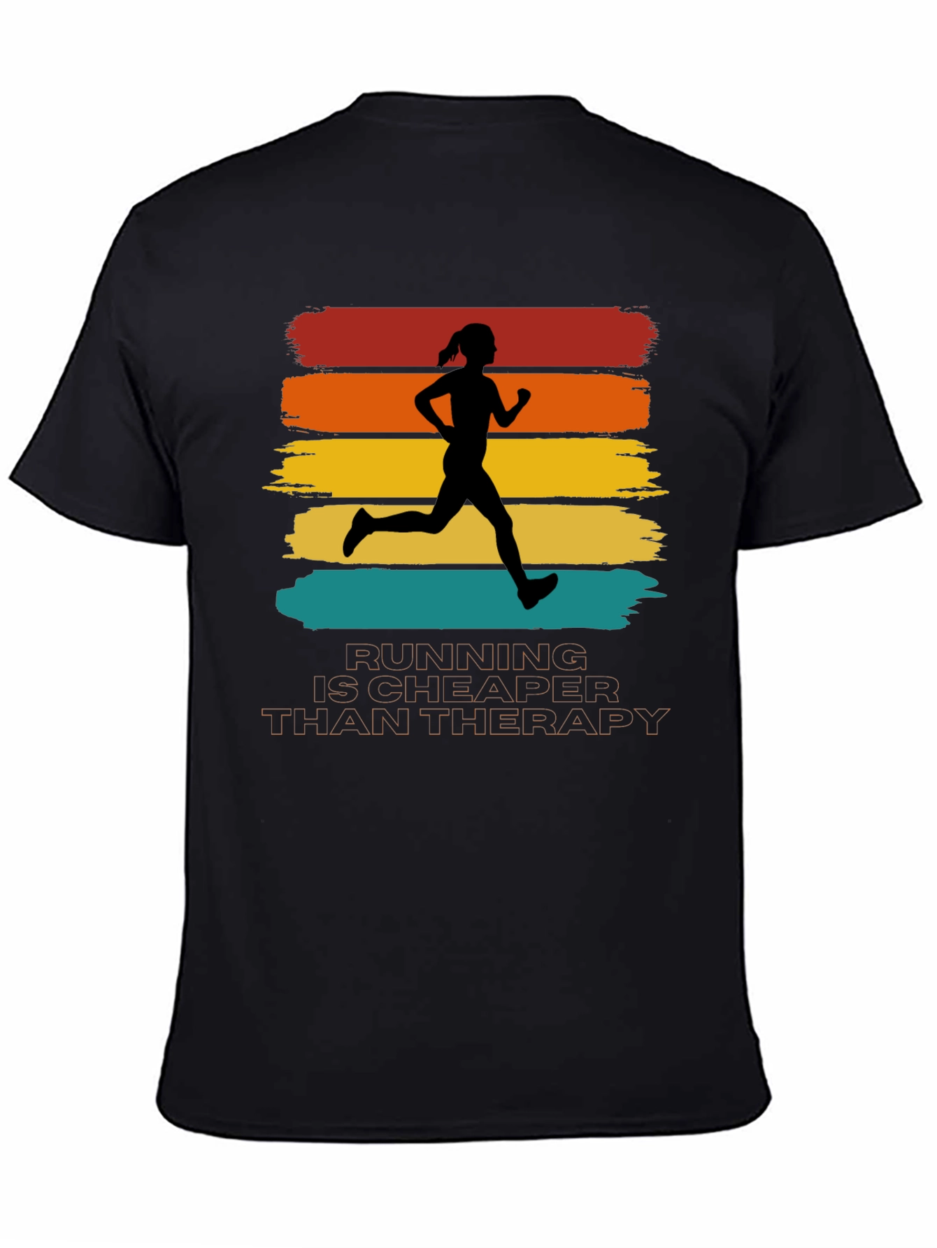Running is Cheaper Than Therapy Graphic Tee