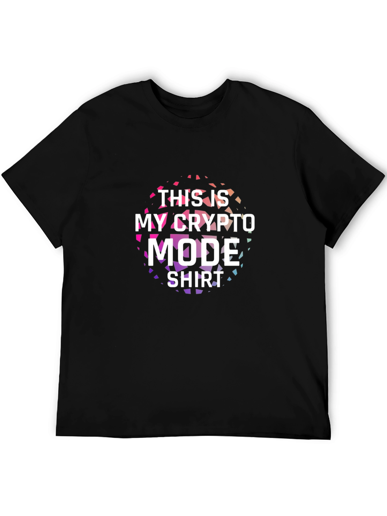 Crypto Mode T-Shirt - Black Cotton Tee