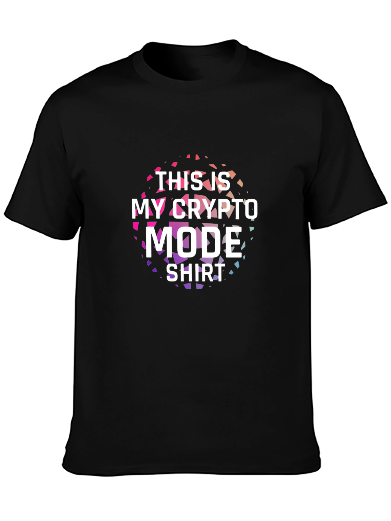Crypto Mode T-Shirt - Black Cotton Tee