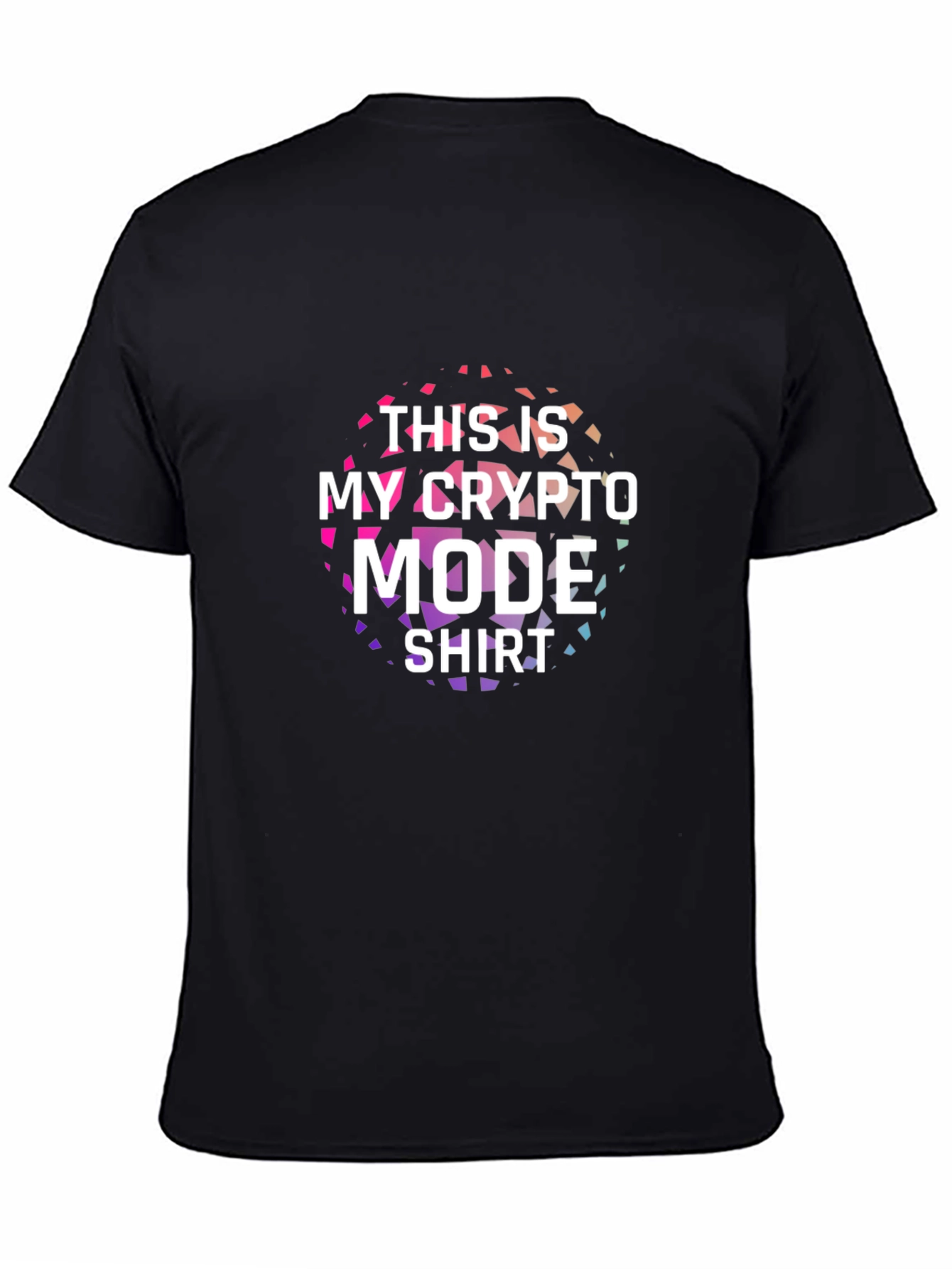 Crypto Mode T-Shirt - Black Cotton Tee
