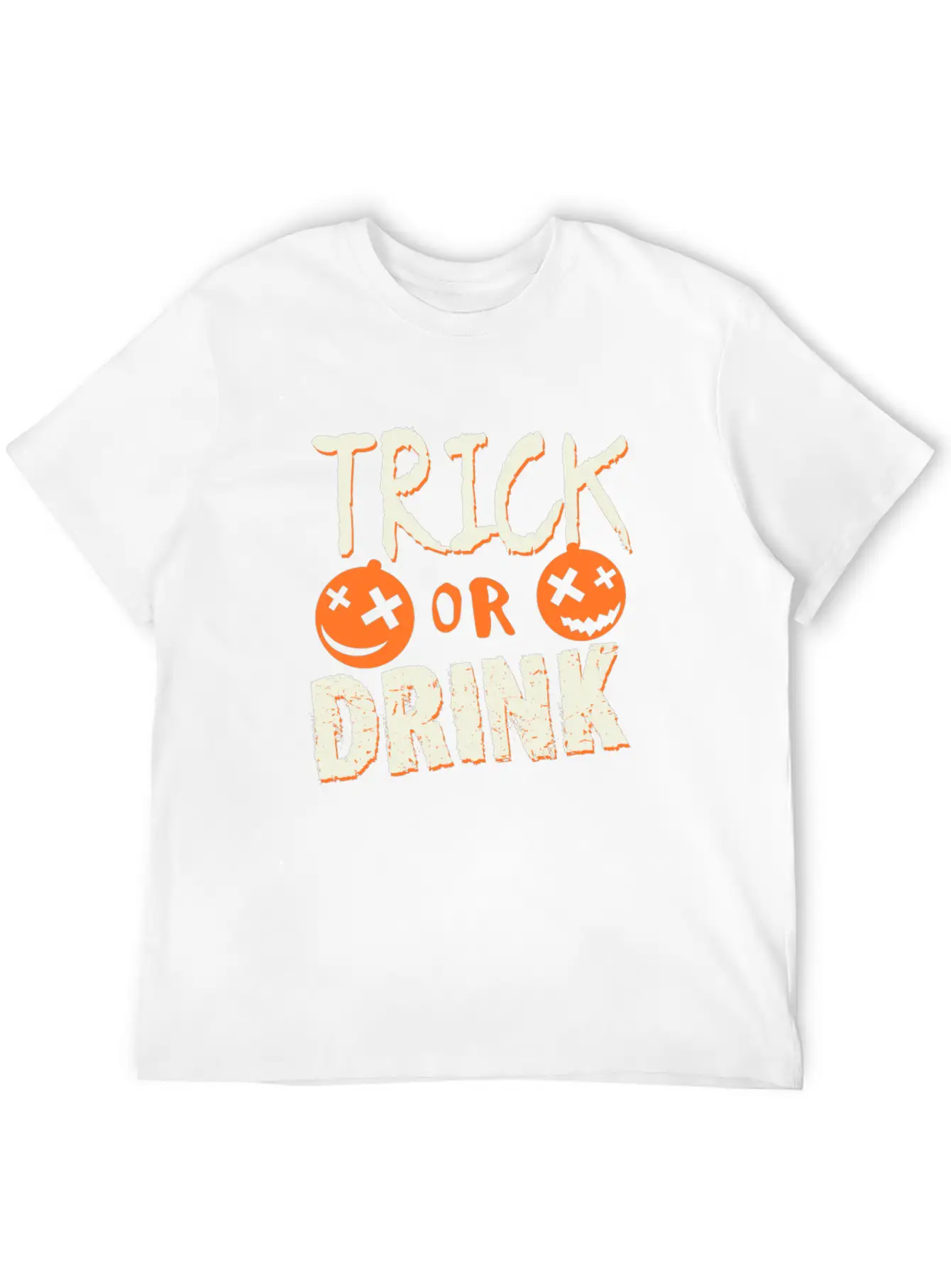 1 Trick Or Drink Timeless Short Sleeve Tee – Comfy And Minimalist Design