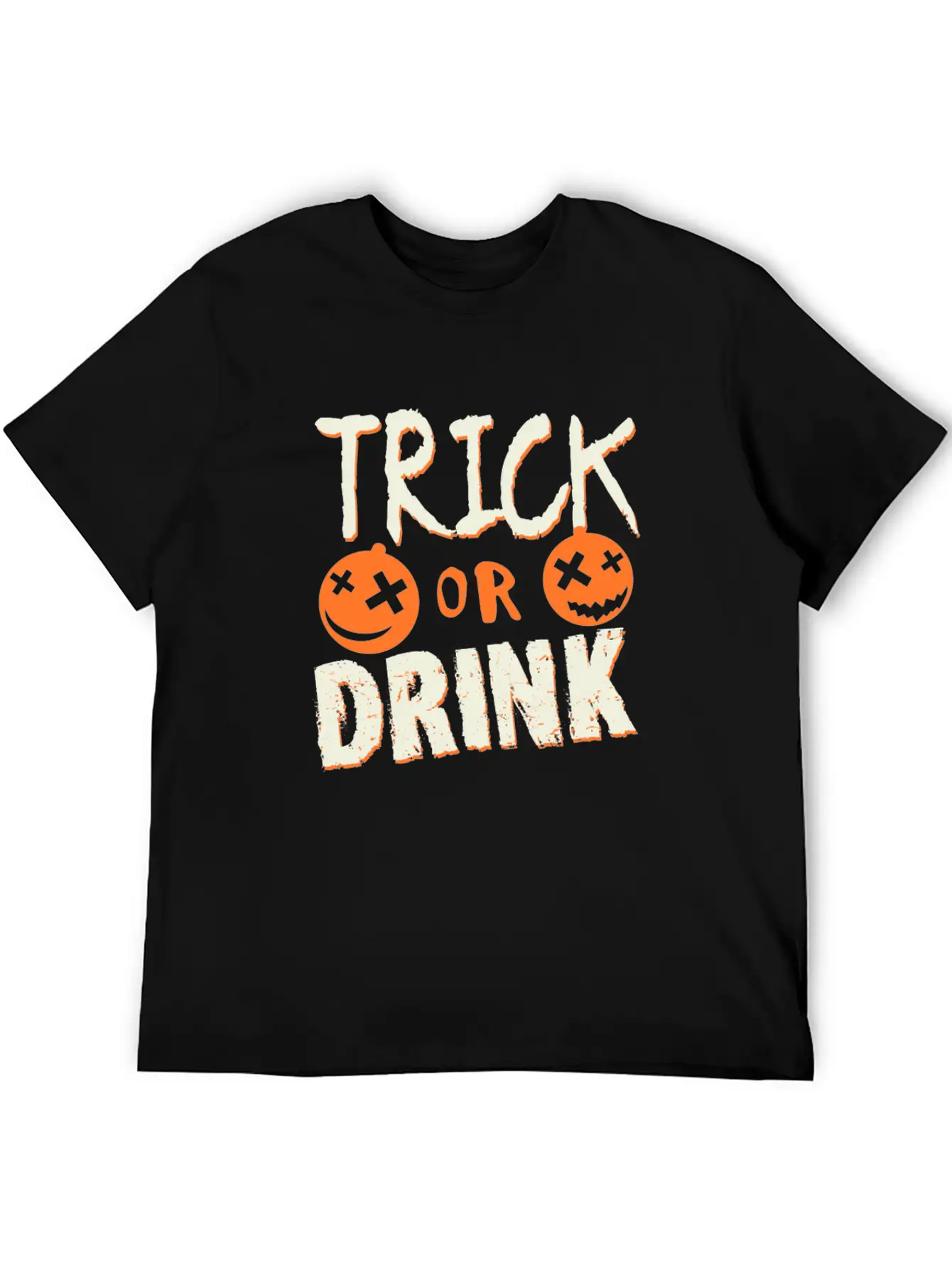 1 Trick Or Drink Timeless Short Sleeve Tee – Comfy And Minimalist Design