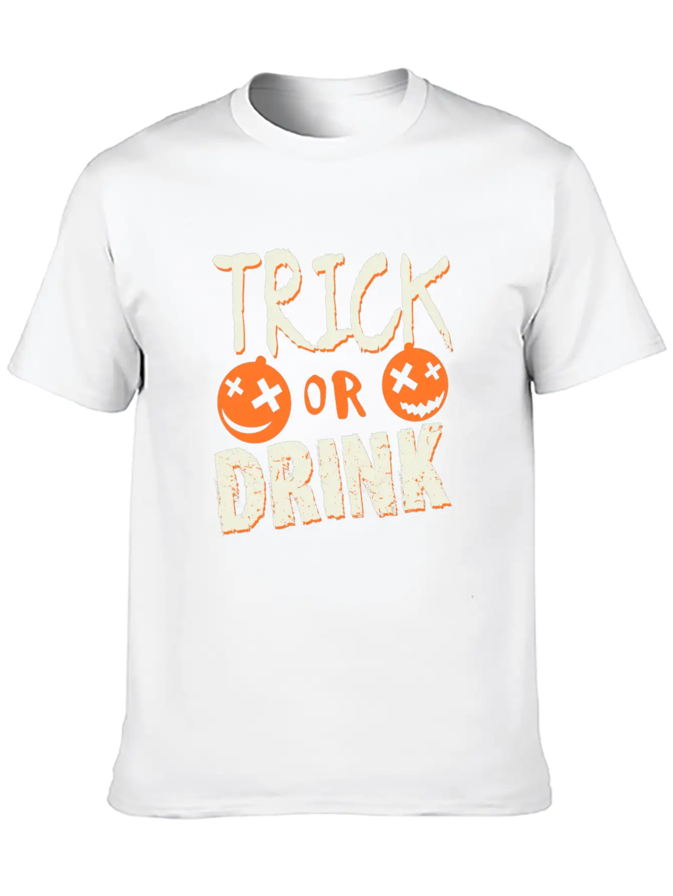 1 Trick Or Drink Timeless Short Sleeve Tee – Comfy And Minimalist Design