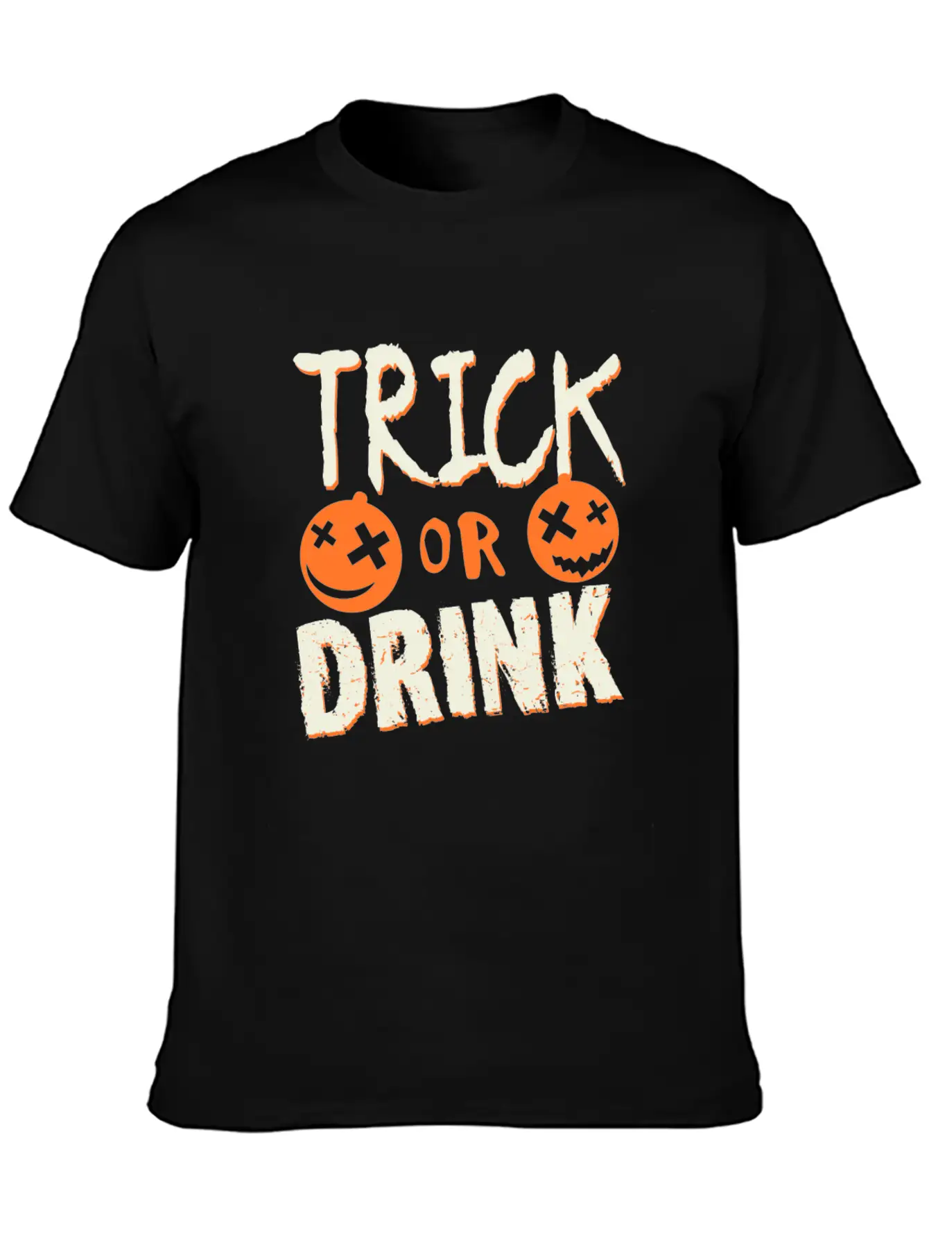 1 Trick Or Drink Timeless Short Sleeve Tee – Comfy And Minimalist Design