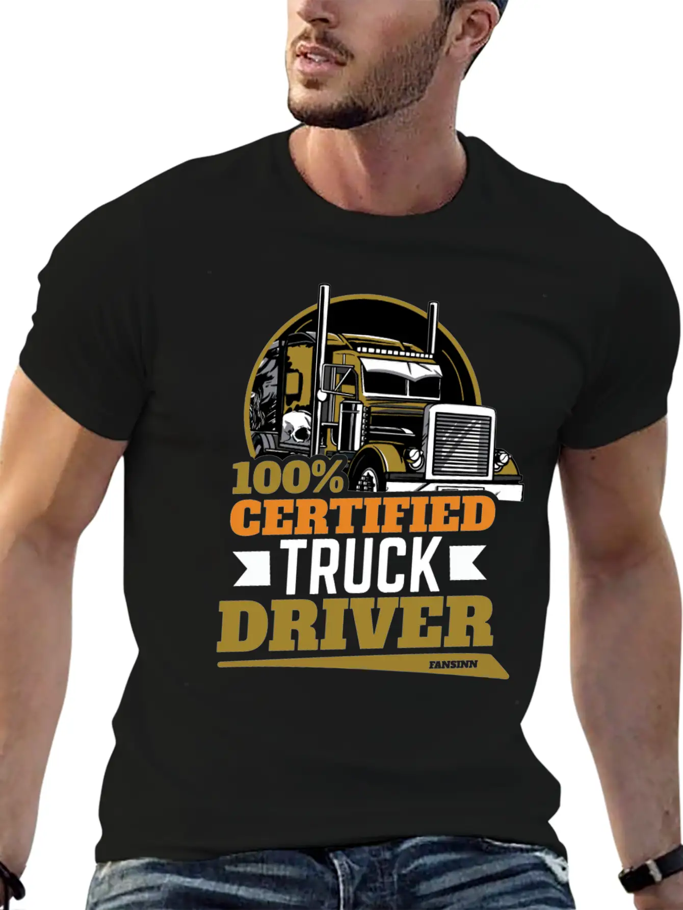 100% Certified Truck Driver Stylish Everyday T-Shirt – Unisex Basic Cotton Tee