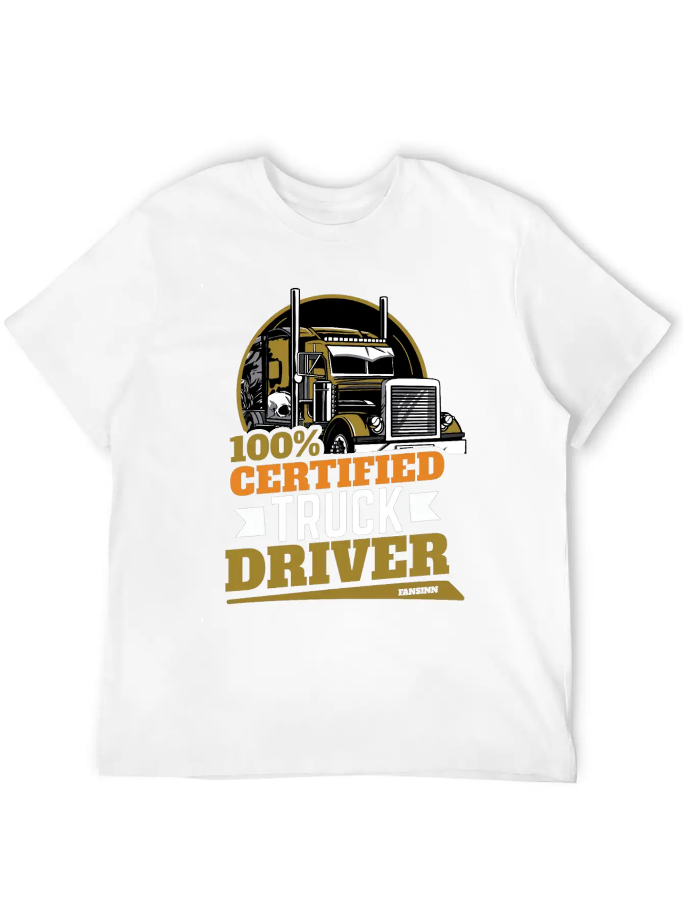 100% Certified Truck Driver Stylish Everyday T-Shirt – Unisex Basic Cotton Tee