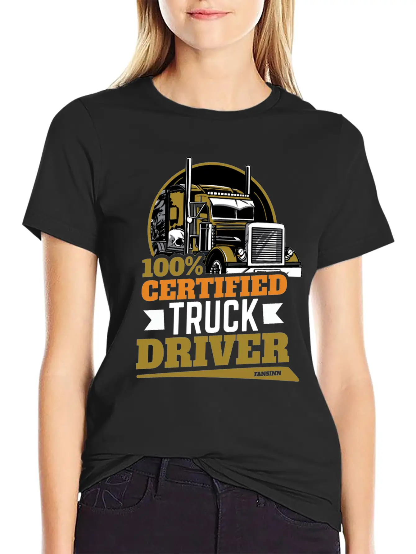 100% Certified Truck Driver Stylish Everyday T-Shirt – Unisex Basic Cotton Tee