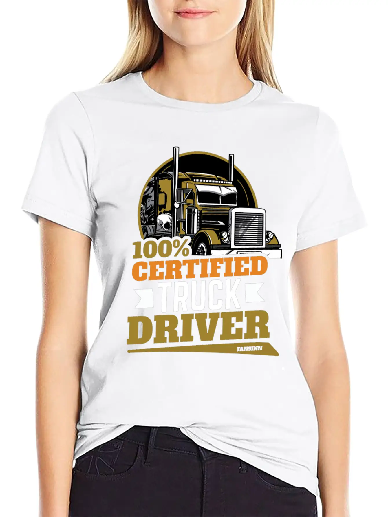100% Certified Truck Driver Stylish Everyday T-Shirt – Unisex Basic Cotton Tee
